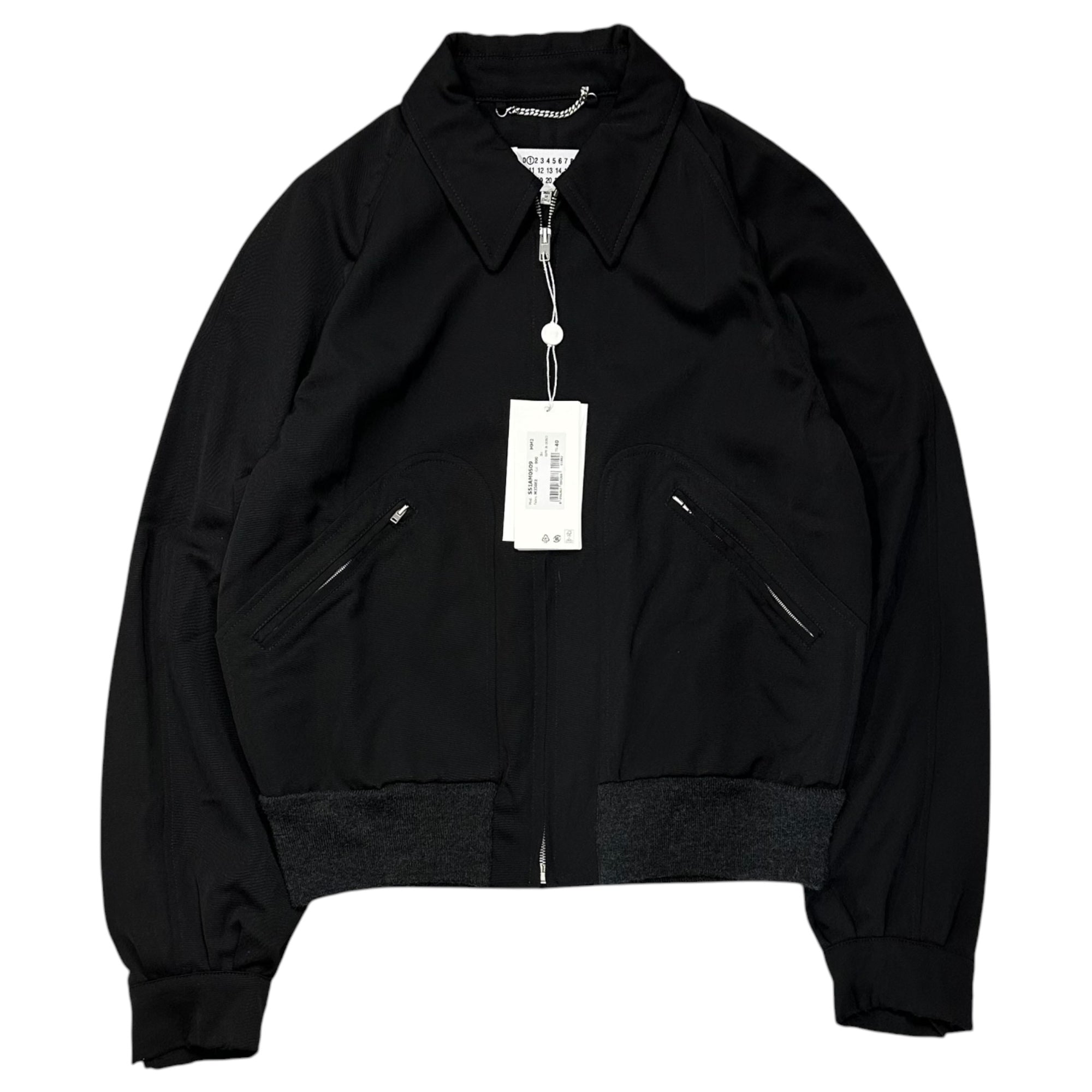 MAISON MARGIELA(メゾンマルジェラ) 26SS Wool Bomber Jacket ウール ボンバー ジャケット S51AM0509 40 ブラック ブルゾン