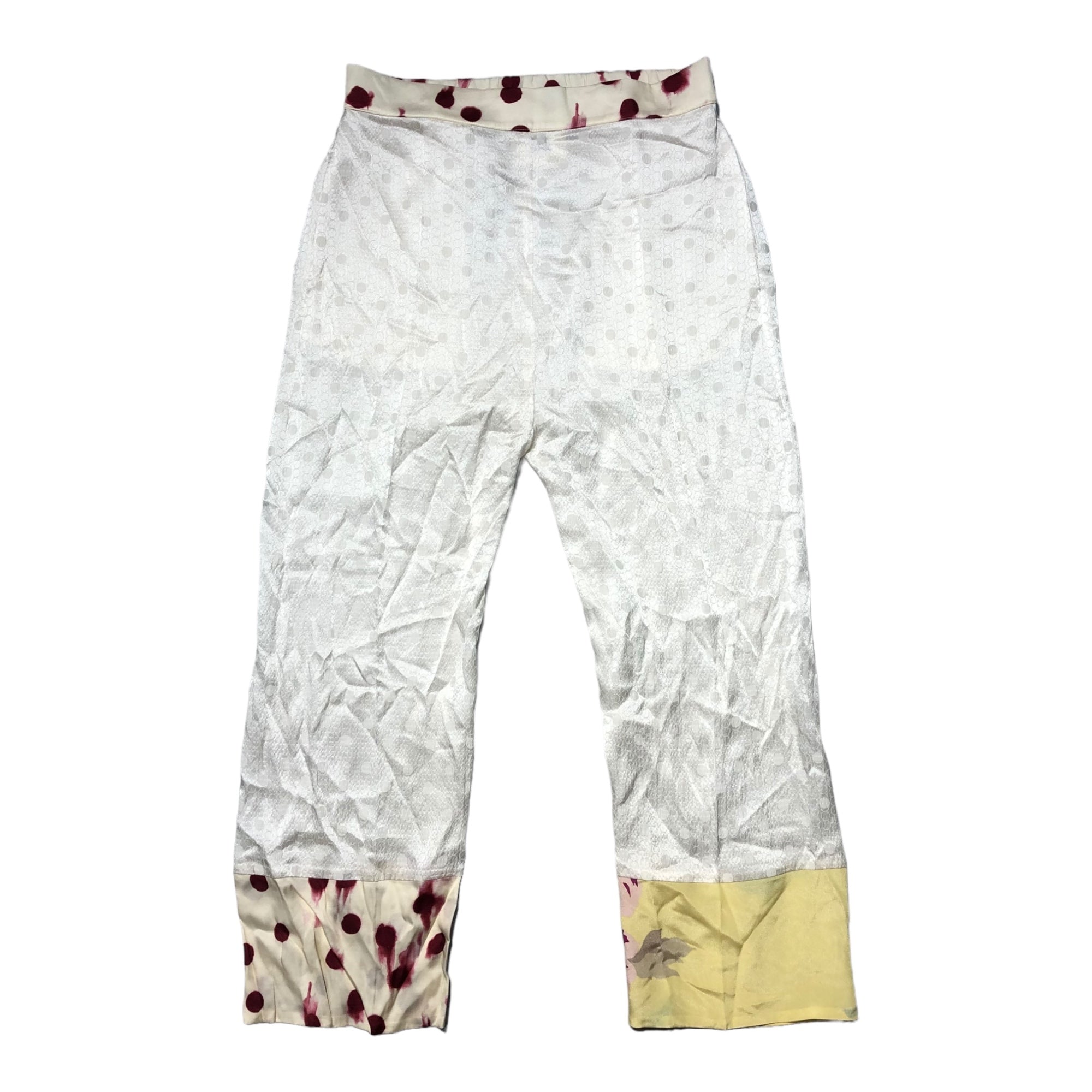 Semicouture(セミクチュール) シルクパンツ 42(Lサイズ程度) ホワイト