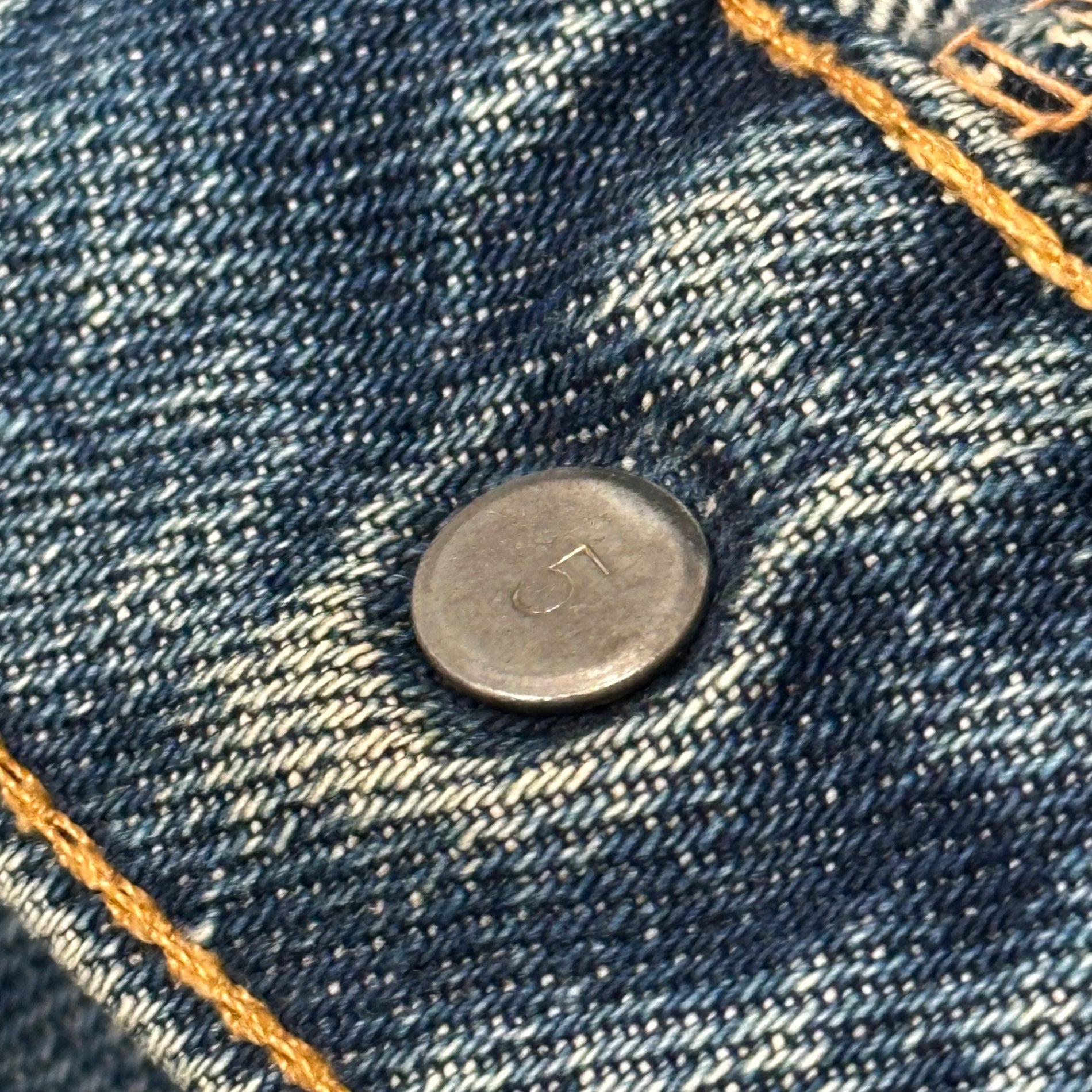 Levi's(リーバイス) 1967~1969's 505 BIG E Denim Pants ヴィンテージ デニム パンツ 実寸約W31.5 インディゴ 60’s 60年代 42TARON 並行ステッチ 均等V 最初期