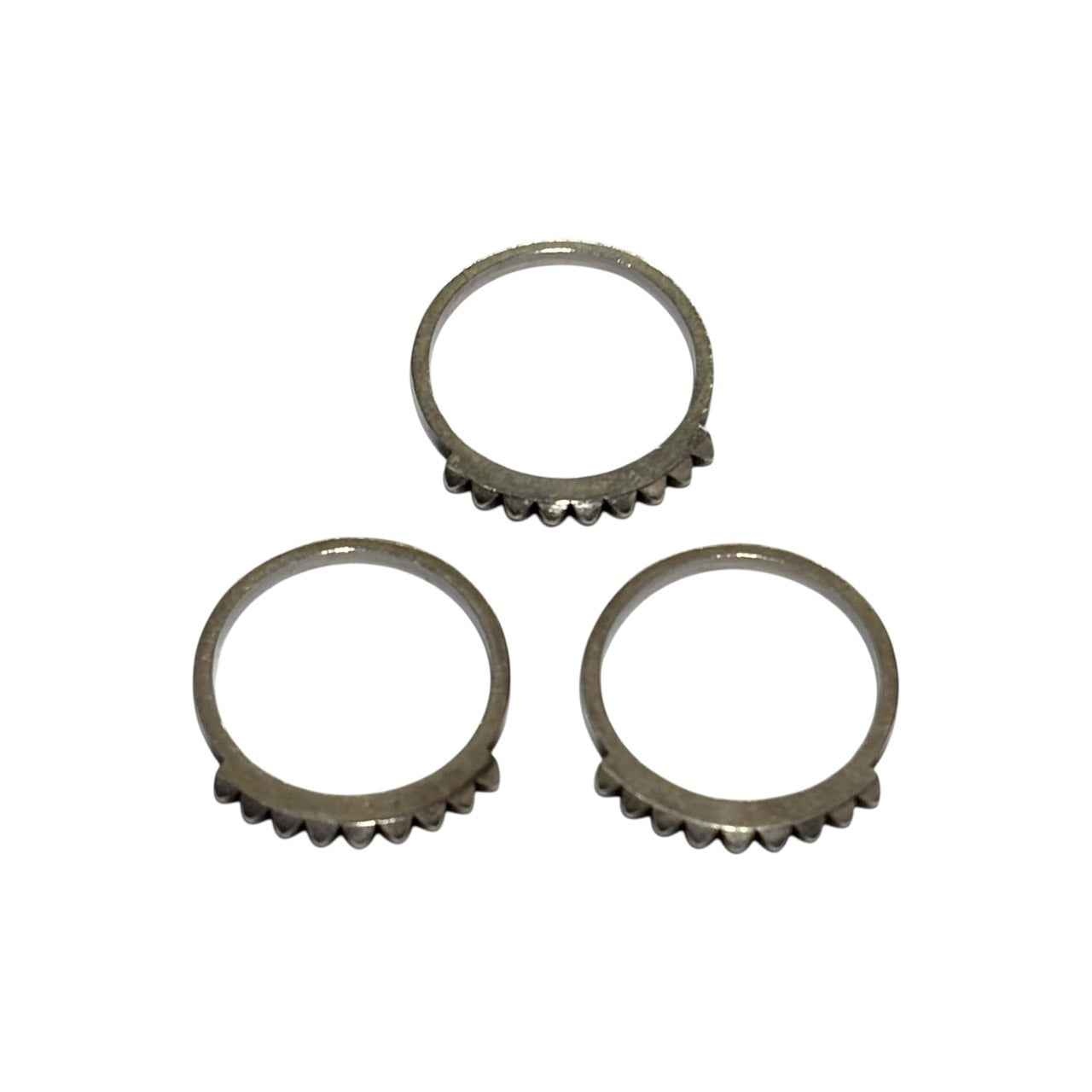 nonnative × END(ノンネイティブ × エンド) Triple Stud Ring 3連 スタッズ リング VNN-A2537 シルバー