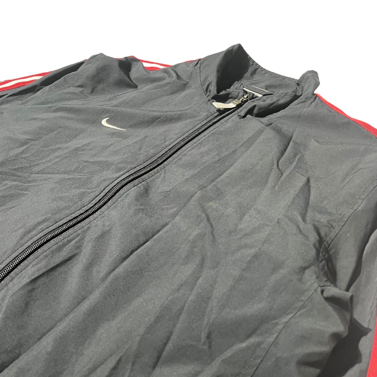 NIKE(ナイキ) 90's sideline basketball nylon setup サイドライン バスケットボール ナイロン セットアップ M ブラック 90年代銀タグ トラック パンツ ジャケット