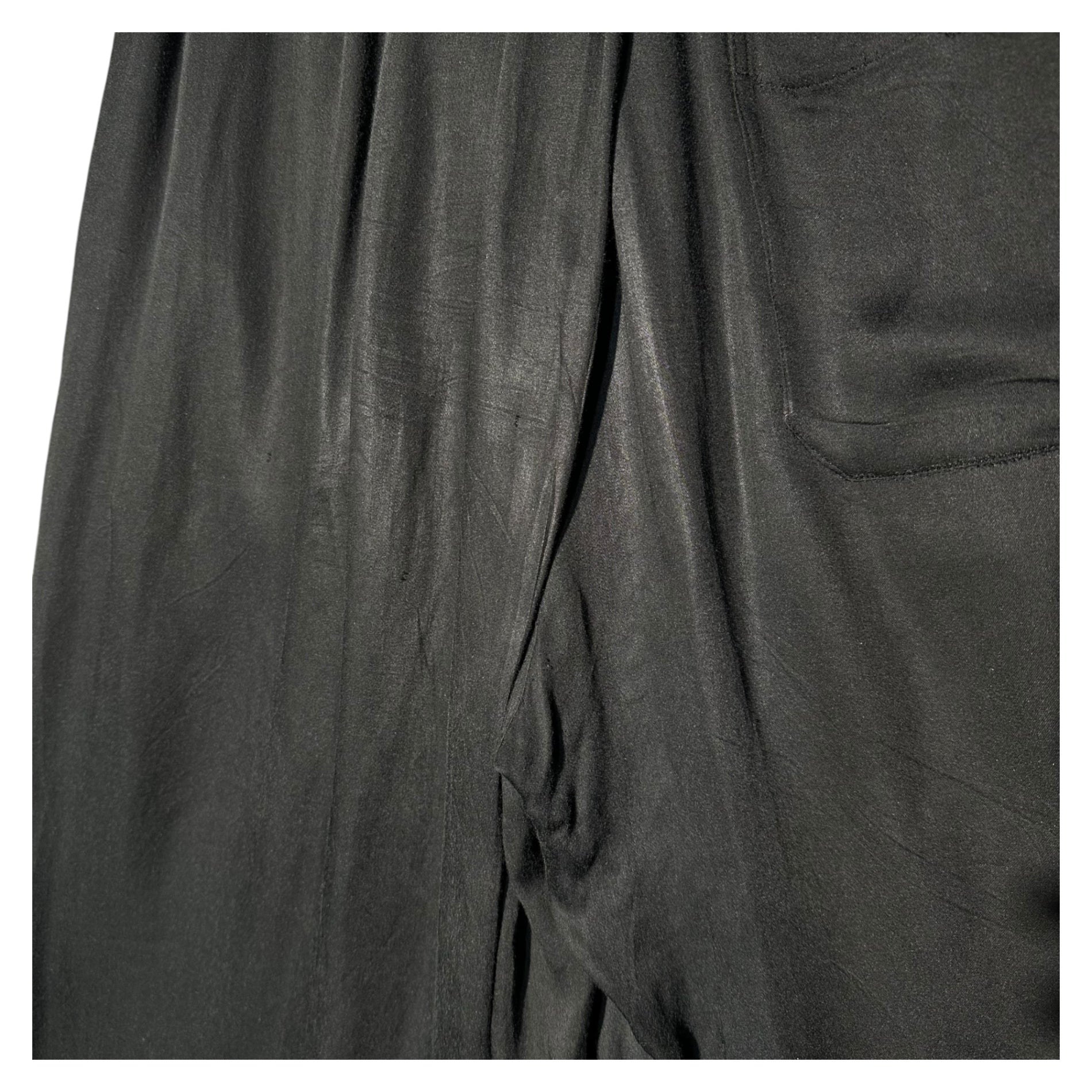 Ground Y(グラウンドワイ) 19SS WRAP BELT PANTS marilyn monroe ラップ ベルト パンツ マリリンモンロー GZ-P18-212 3 ブラック グラフィック ワイド レーヨン