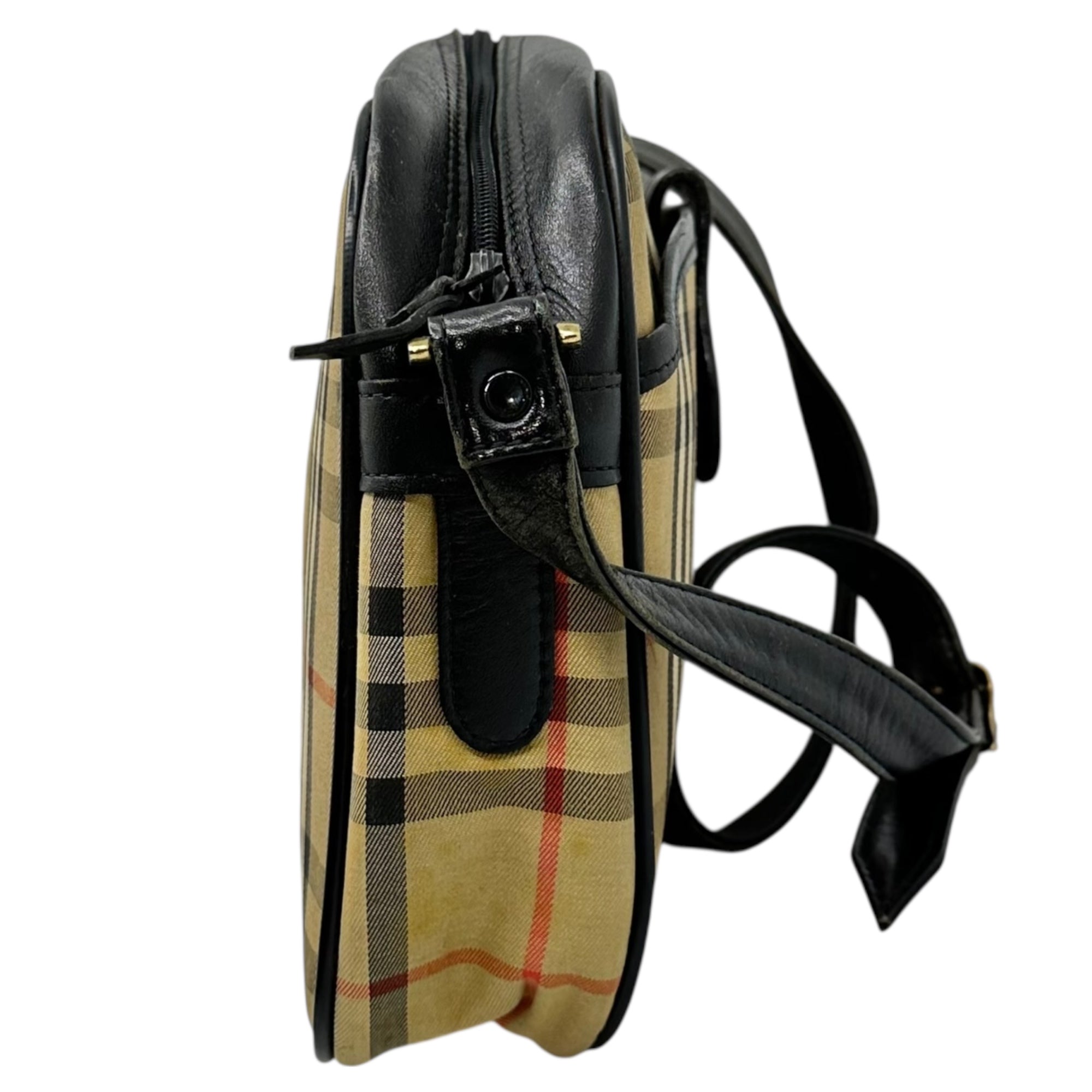 Burberry’s(バーバリーズ) 90's Nova Check One Shoulder Bag ノヴァチェック ワンショルダー バッグ ベージュ×ブラック 90年代 ヴィンテージ ハンド 肩掛け