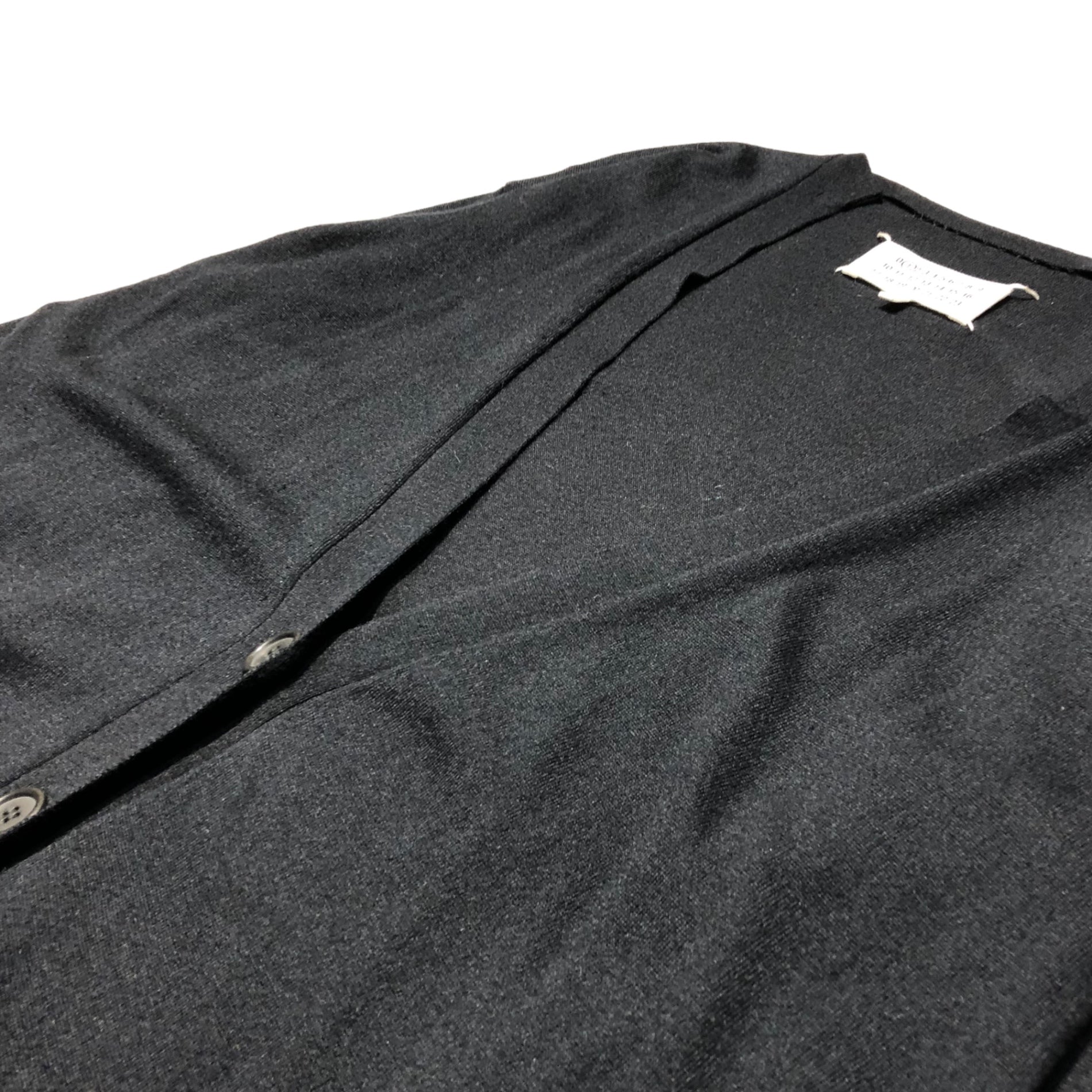 MAISON MARGIELA(メゾンマルジェラ) 15SS rayon wool cardigan レーヨンウールカーディガン S51HA0564 S15179 S ブラック