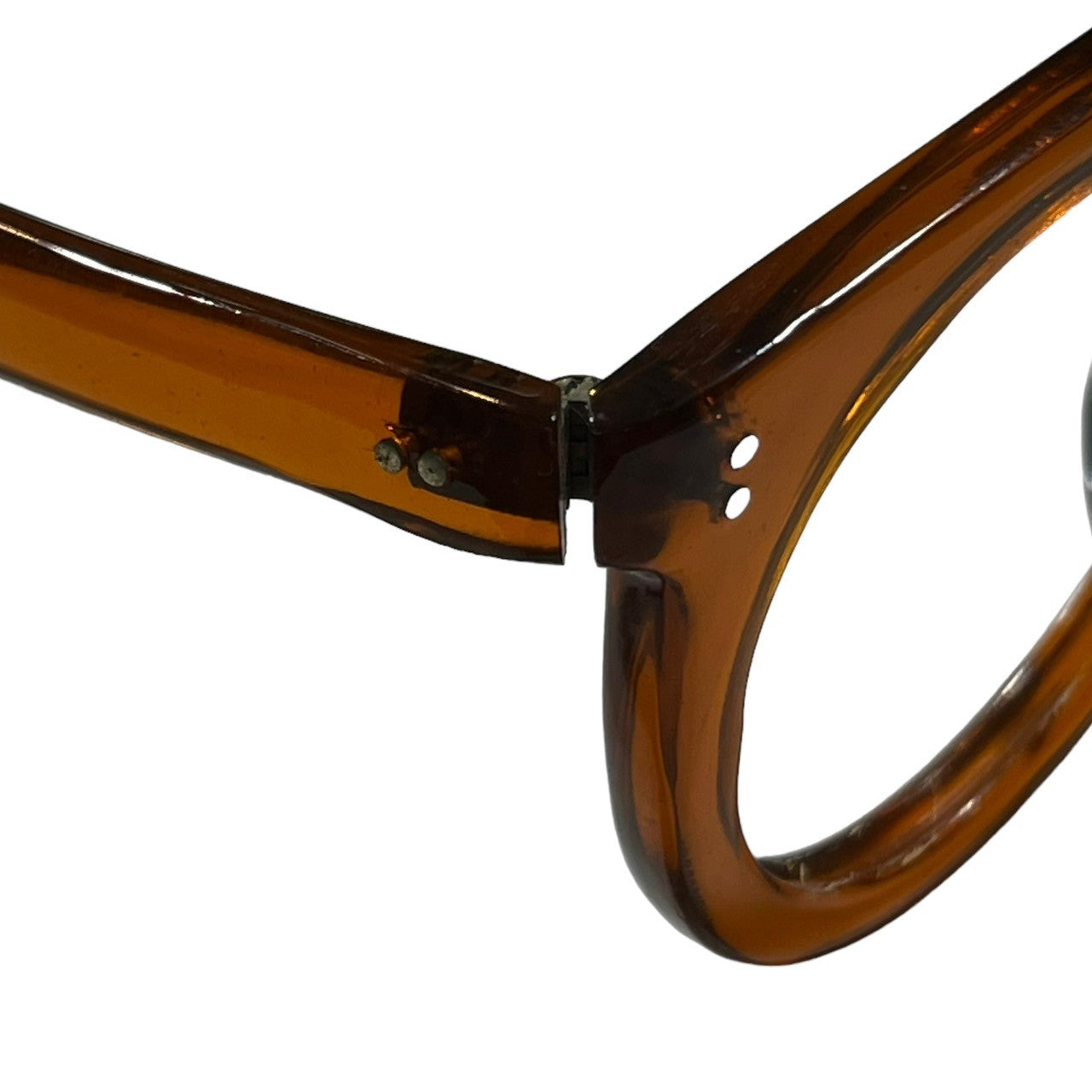 Euro vintage(ヨーロッパヴィンテージ) 40's French vintage flameフランス ヴィンテージ メガネフレーム 40年代 オレンジ 眼鏡 サングラス
