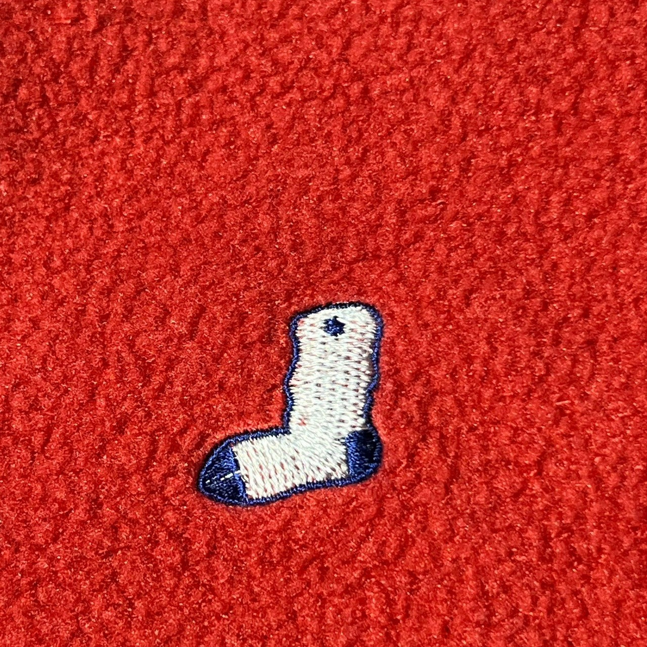 WHIMSY(ウィムジー) 22AW FLEECE RAGLAN POLO SHIRT フリース ラグラン ポロシャツ WMS-22AW-008 M レッド