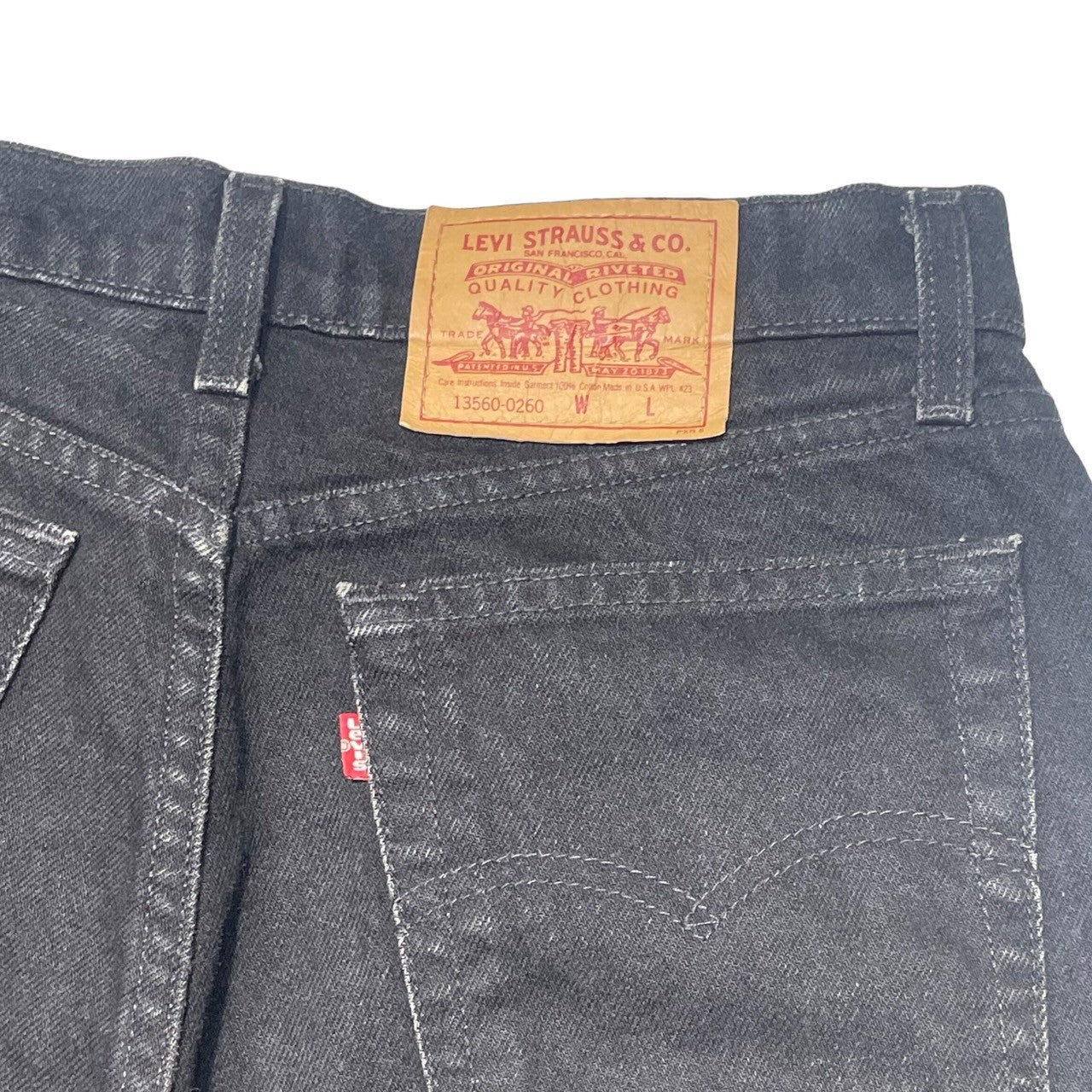 Levi's(リーバイス) 90's 560 black denim pants ブラック デニム パンツ 13560-0260 W31(実寸) ブラック 推定90年代 ヴィンテージ 後染め