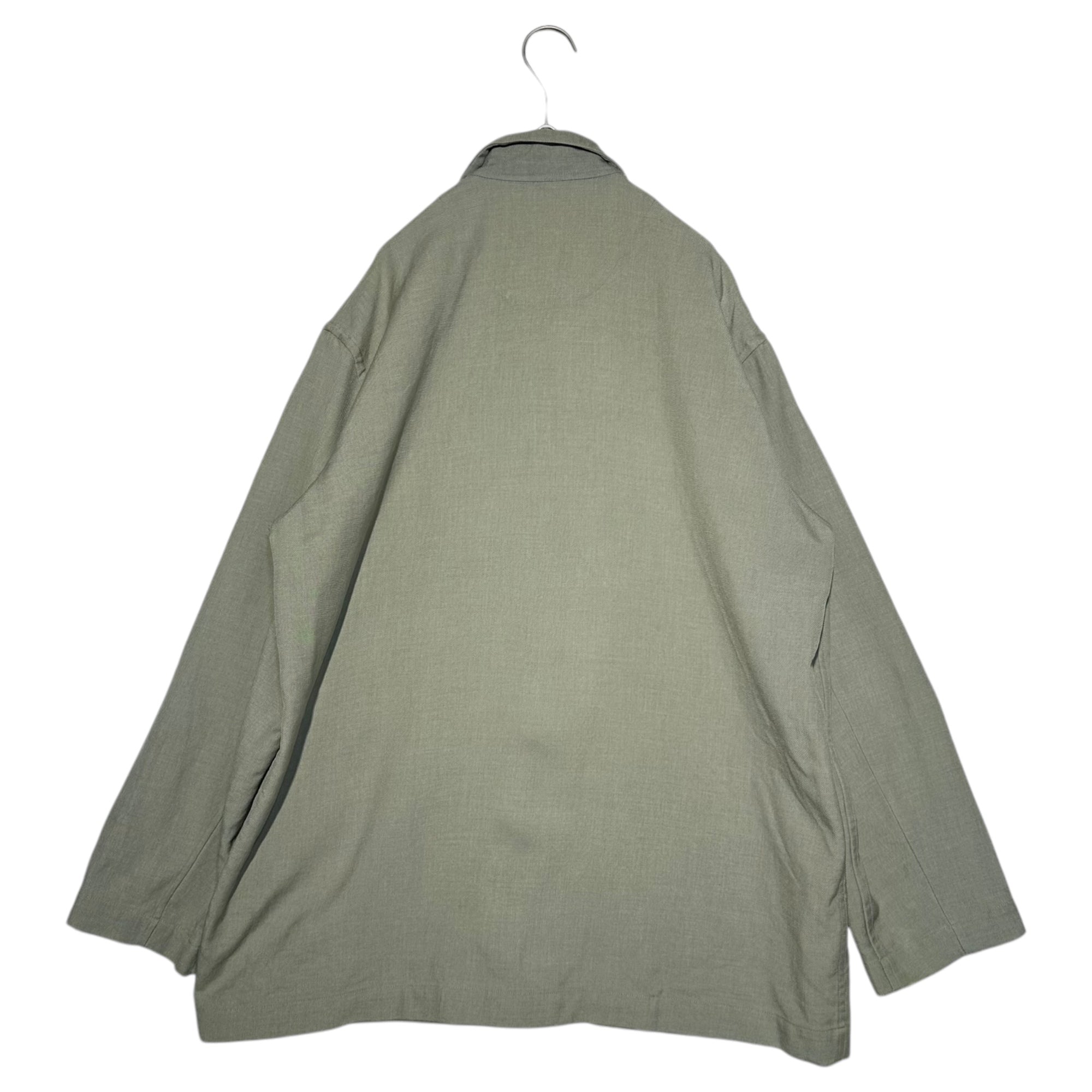 Y's for men(ワイズフォーメン) 90's open collar front pocket jacket オープンカラー フロントポケット ジャケット 赤タグ 3(L) ライトカーキ カバーオール