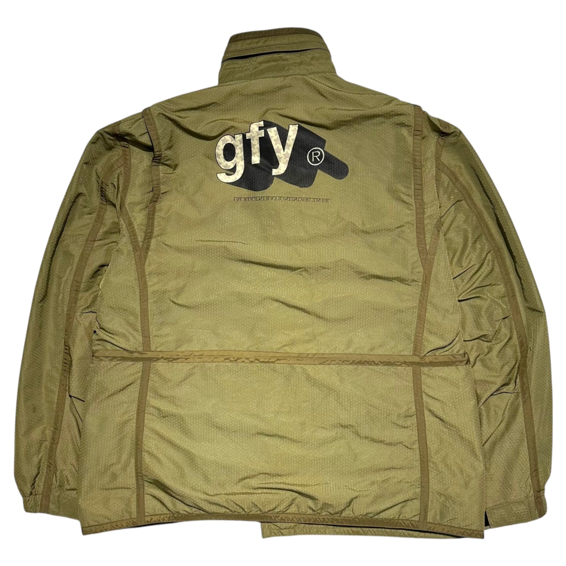 UNDERCOVER(アンダーカバー) 00AW “MELTING POT” gfy Military Nylon Jacket メルティングポット期 ミリタリー ナイロン ジャケット D203 M オリーブ アーカイブ 00s
