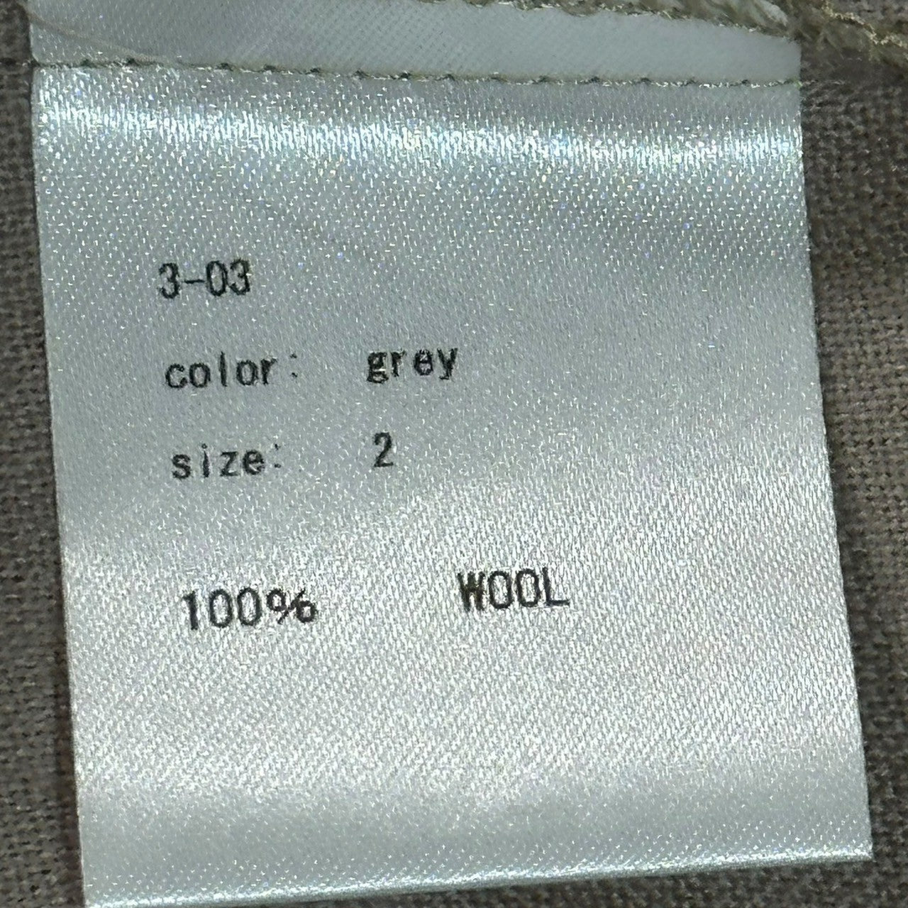 3(san)洋装店(サンヨウソウテン) Open collar double-breasted wool vintage nuance shirt オープンカラー 比翼 ウール ヴィンテージ ニュアンス シャツ 3-03 L程度 モカブラウン