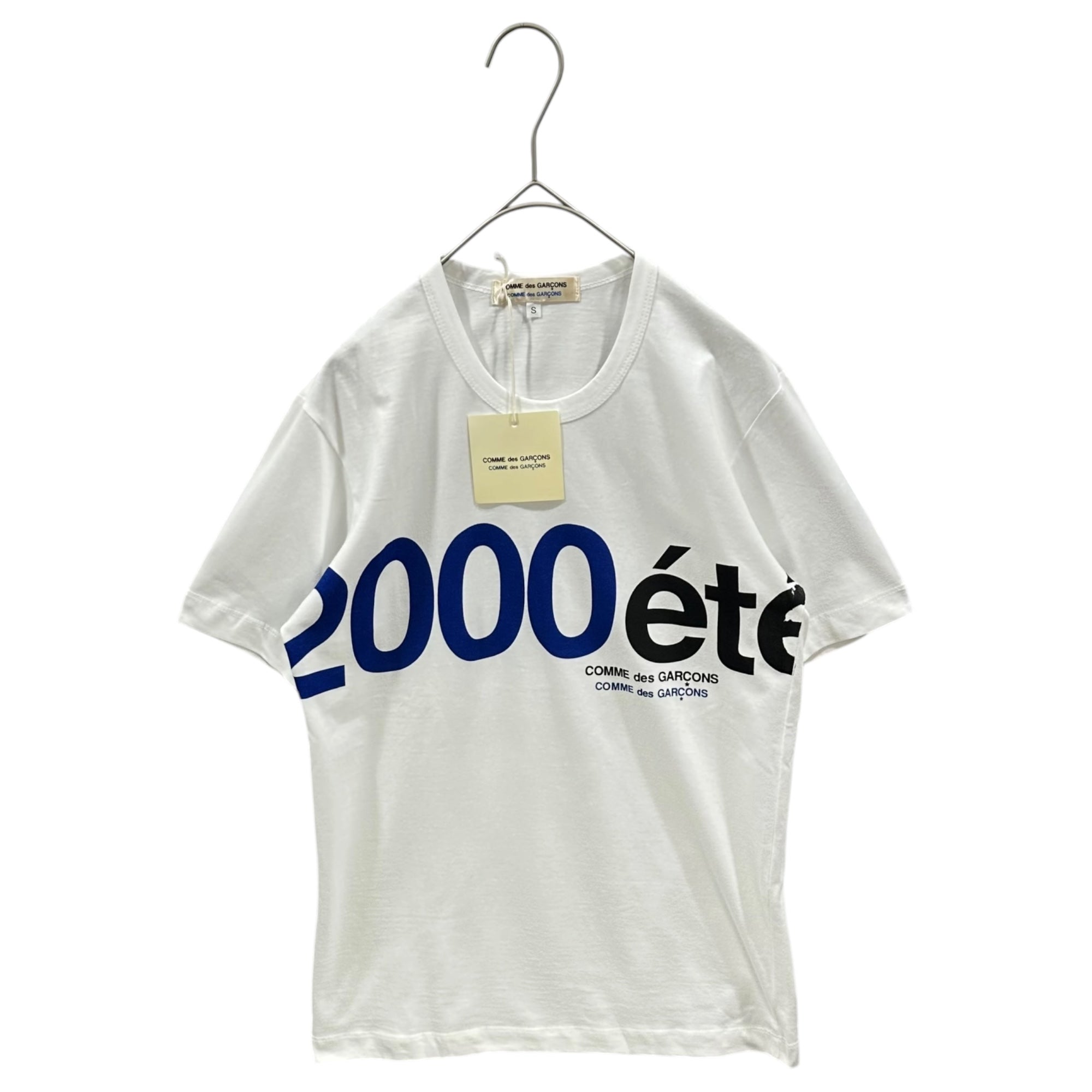 COMME des GARCONS COMME des GARCONS(コムデギャルソンコムデギャルソン) 2000SS ”2000 ete” Logo Tee ロゴ Tシャツ CB-100060S S ホワイト AD1999 90's 90年代