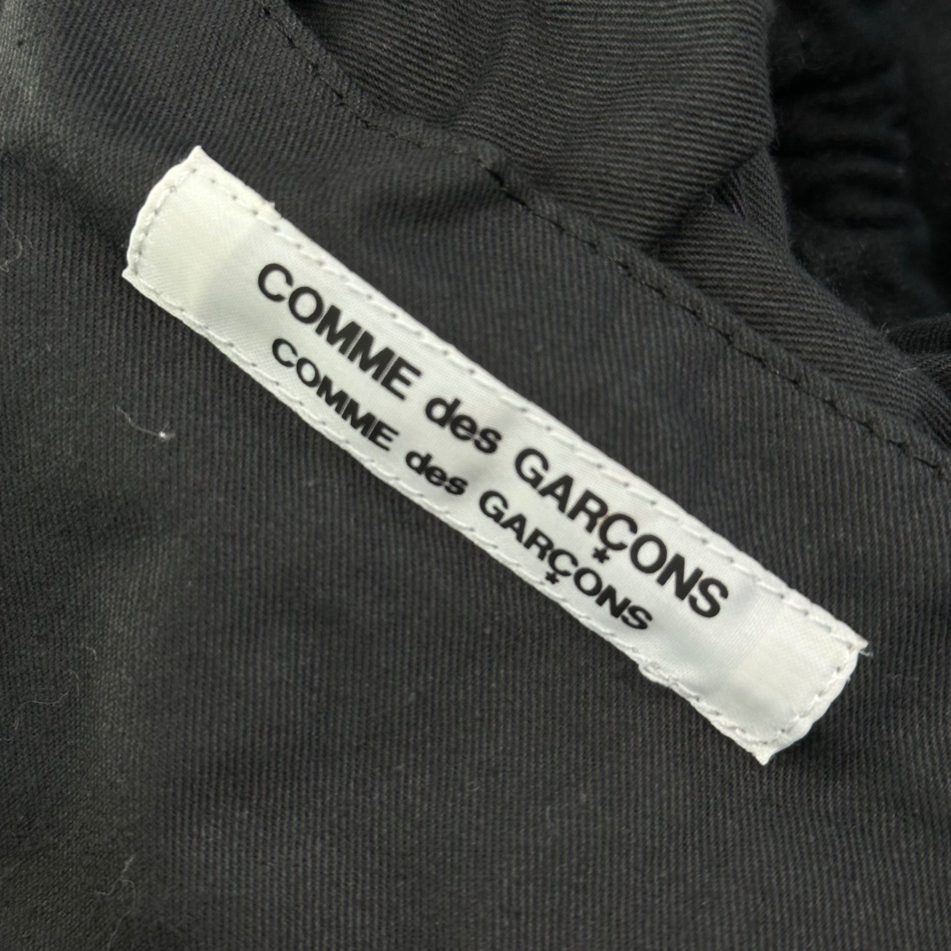 COMME des GARCONS COMME des GARCONS(コムデギャルソンコムデギャルソン) Ring Handle Tiered Wool Tote Bag リング ハンドル ティアード ウール トート バッグ RR-K204 ブラック
