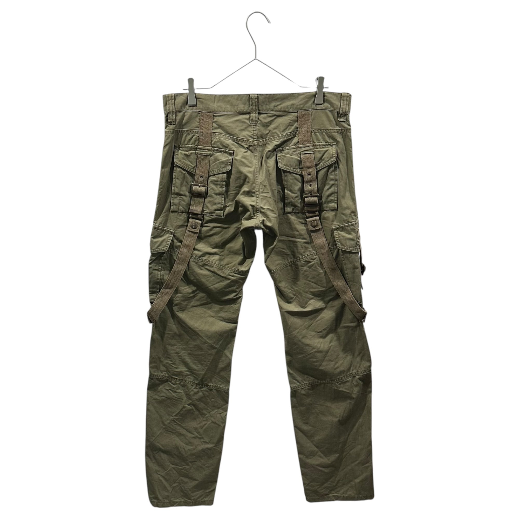TETE HOMME(テットオム) 00's Parachute Bondage Cargo Pants パラシュート ボンテージ カーゴ パンツ 1717308-1 LL カーキ