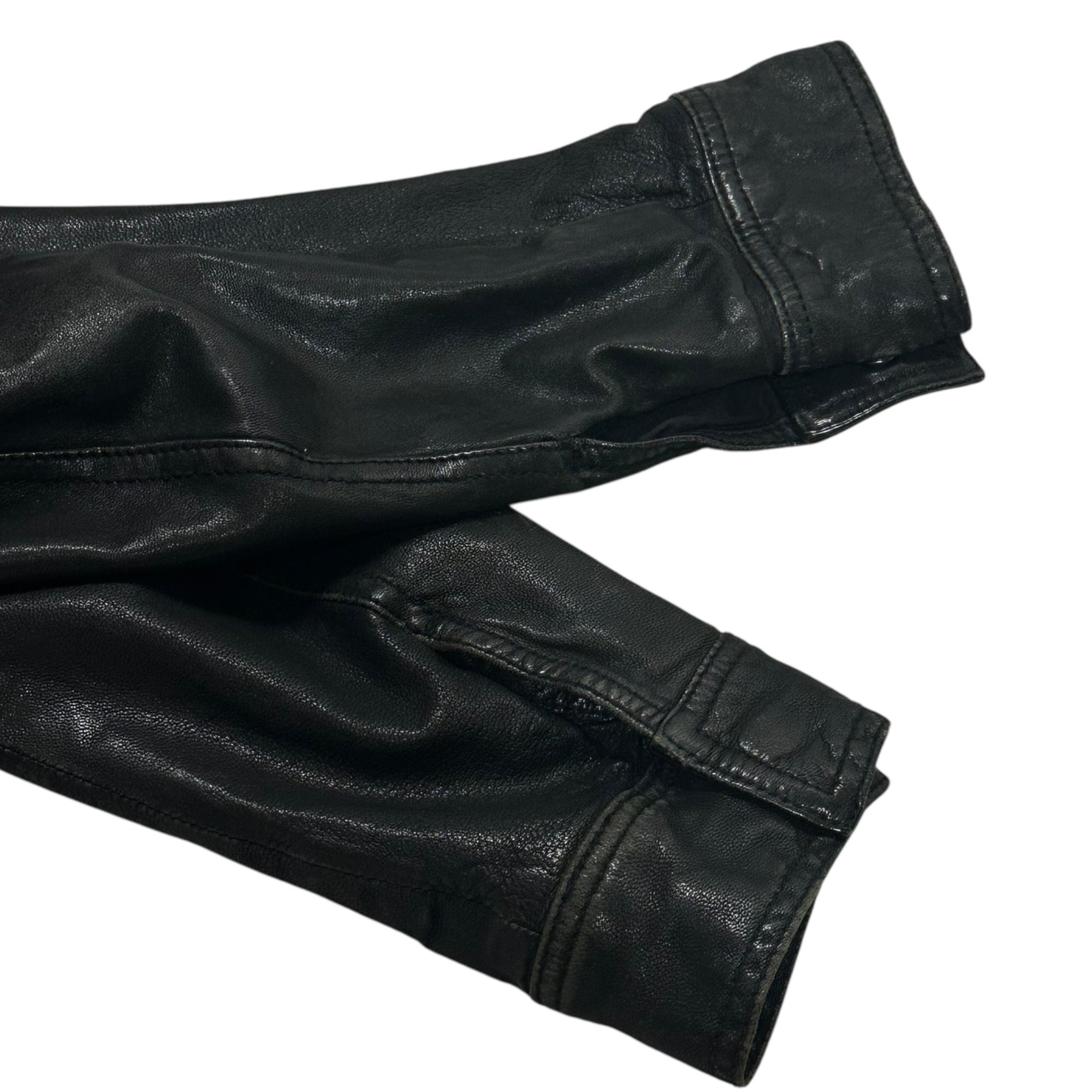 TOMORROWLAND(トゥモローランド) Zip-up lamb leather jacket ジップアップ ラムレザー ジャケット 63-08-04-08202 M ブラック