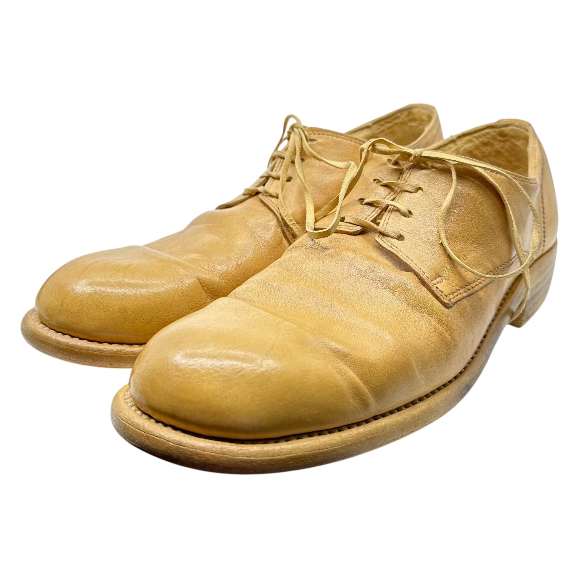 GUIDI(グイディ) DONKEY FULL GRAIN ダービー シューズ 992 41(26.5cm程度) ベージュ レザー シューズ 革靴 箱付