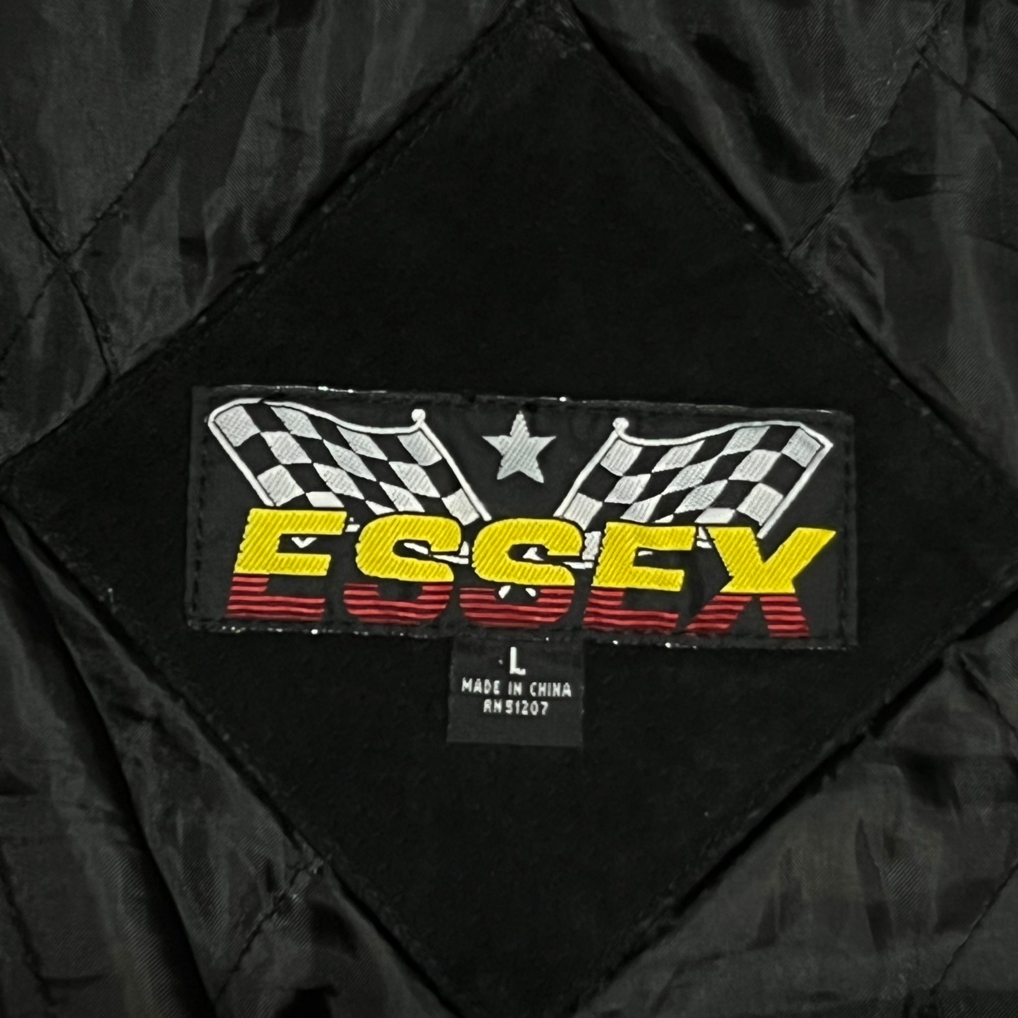 ESSEX(エセックス) 90's "Ford Racing" フォード レーシング スエード スウェード レーシングジャケット 90年代 L ブラック×ブルー