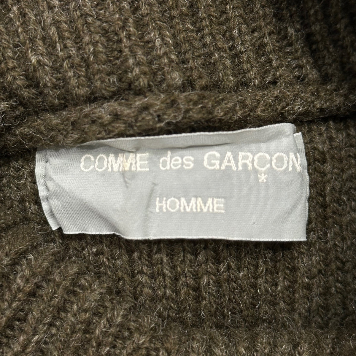 COMME des GARCONS HOMME(コムデギャルソンオム) 1994AW Gradient Wool & Cotton Turtleneck Knit ウール コットン グラデーション タートルネック ニット HN-080140 表記無(FREE) オリーブ 90's 90年代 田中オム