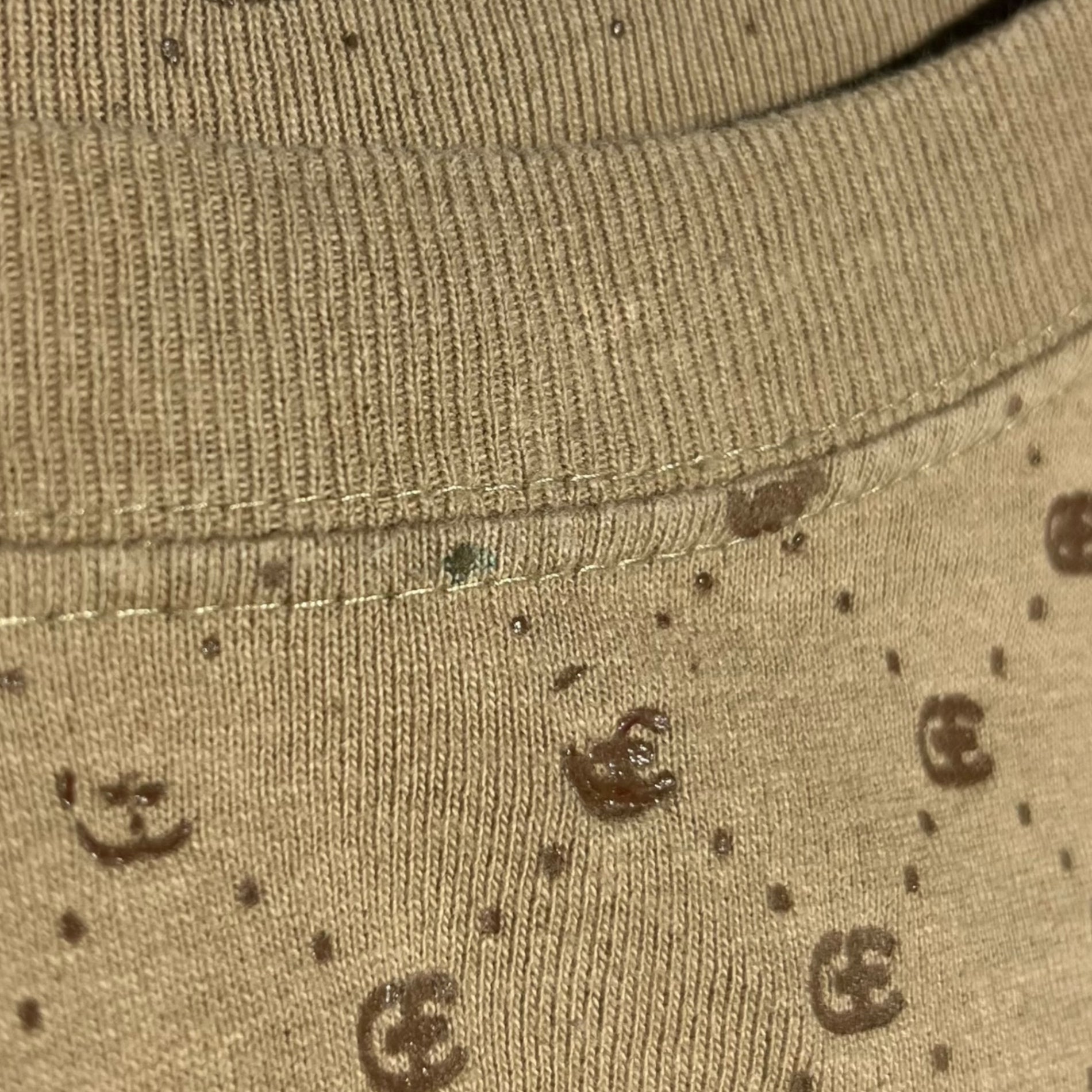 GOODENOUGH(グッドイナフ) 00's anvil GE LOGO TEE アンヴィル GE モノグラム ロゴ Tシャツ M ベージュ