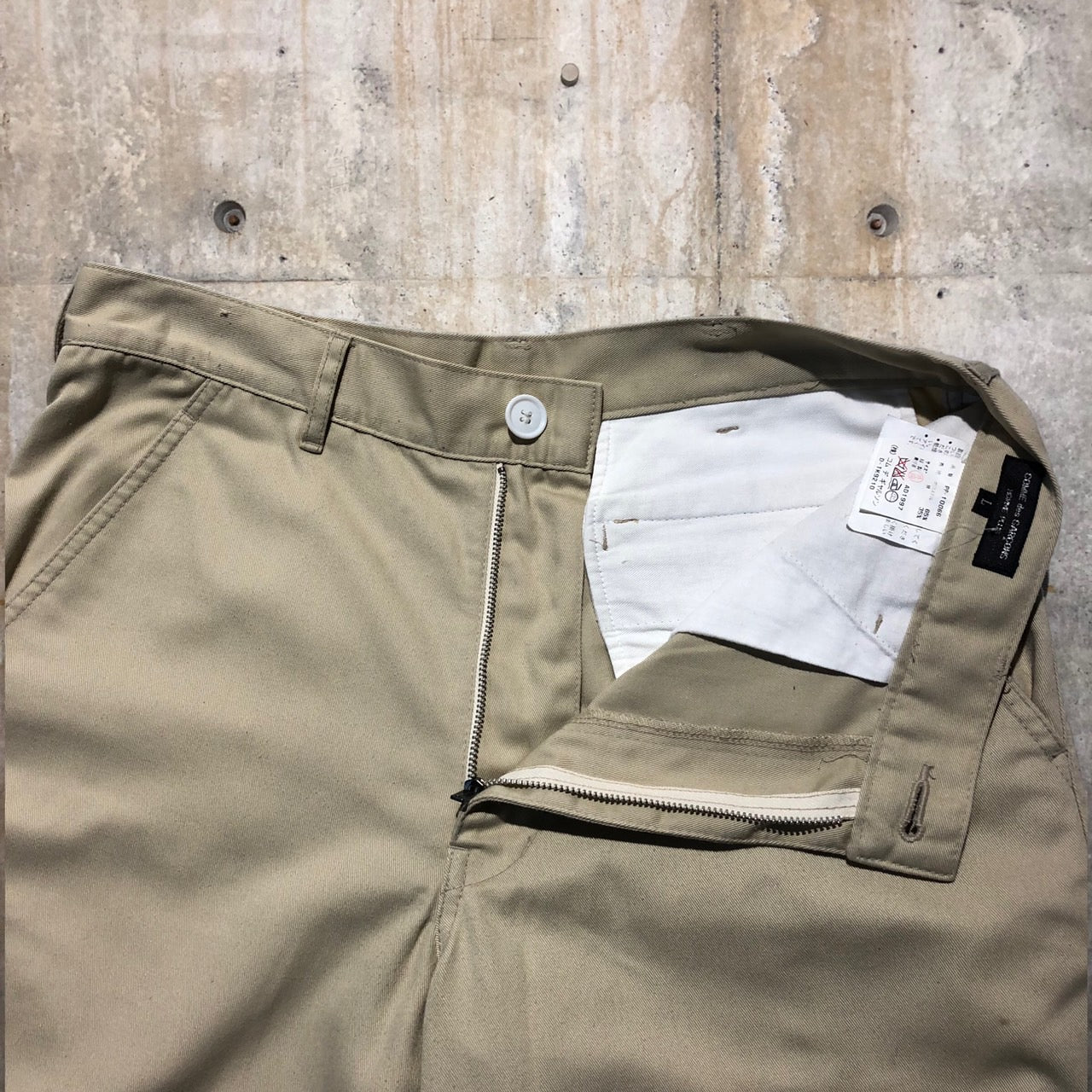 COMME des GARCONS HOMME PLUS(コムデギャルソンオムプリュス) 90'sストレートチノトラウザー PP-1006 L ベージュ AD1997