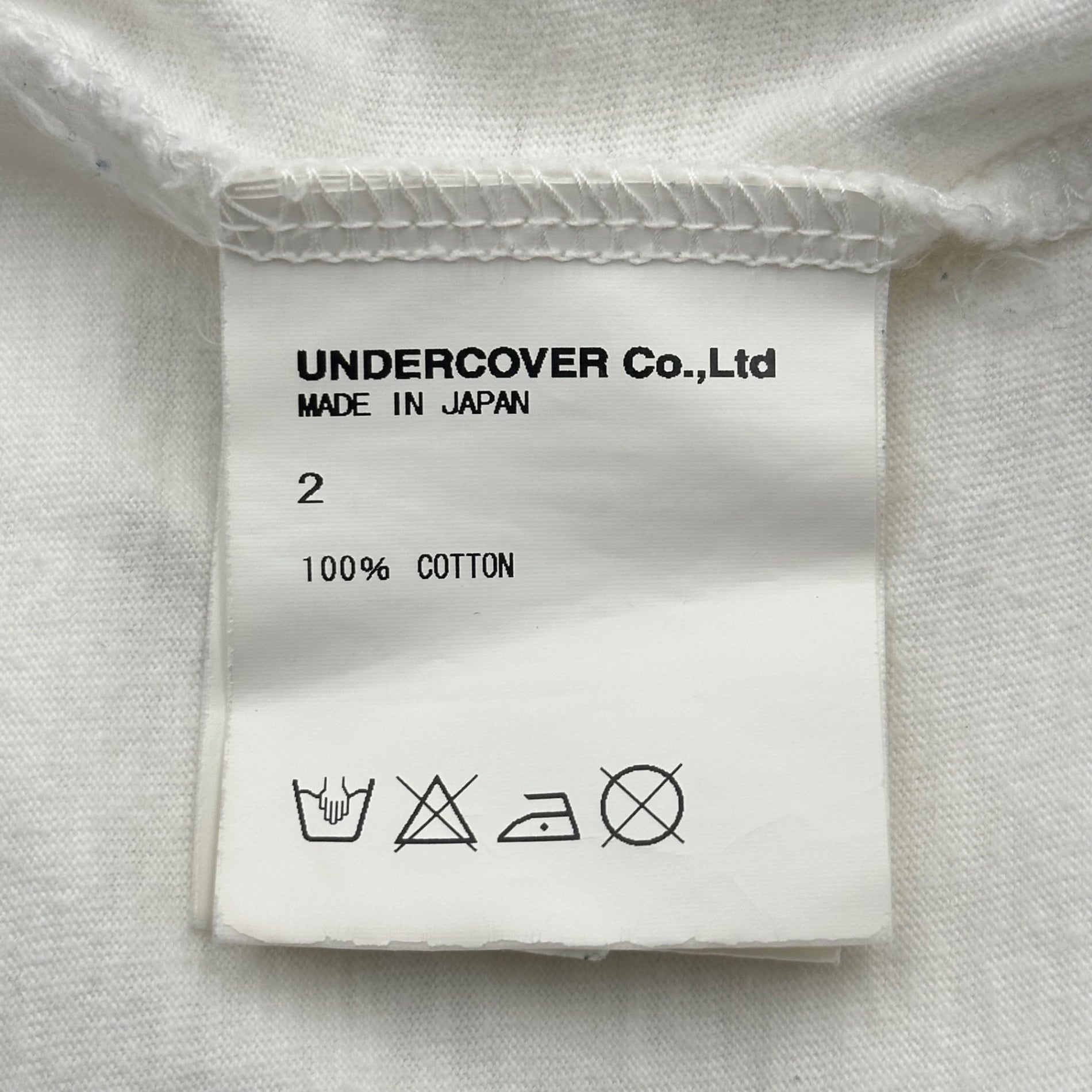 UNDERCOVERISM(アンダーカバイズム) ”Clockwise” Tee 時計回り Tシャツ 2 ホワイト