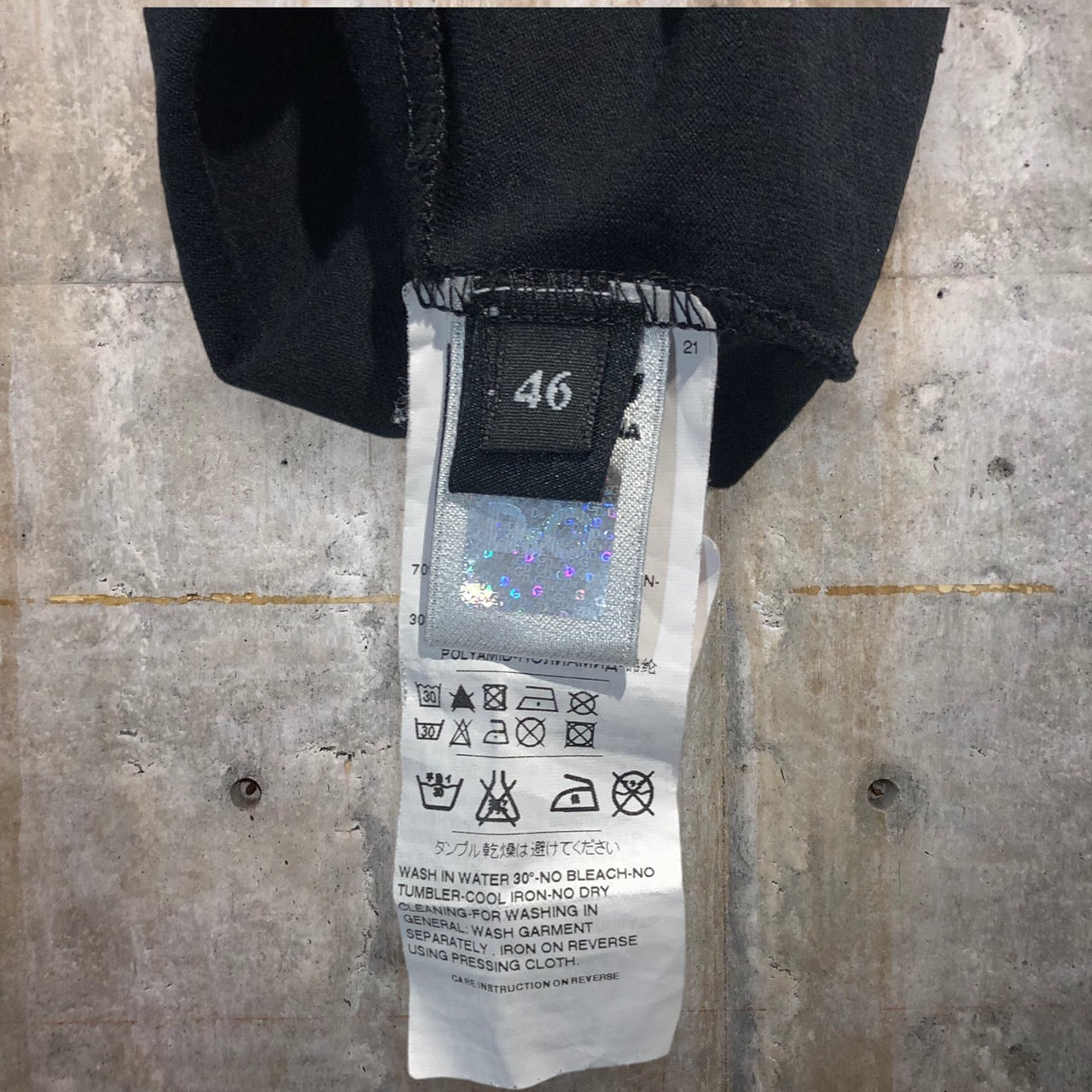 D&G(ディー&ジードルガバドルチェ&ガッバーナ) ゲームシャツドッキングS/Sフーディ 46(Mサイズ程度) ブラック