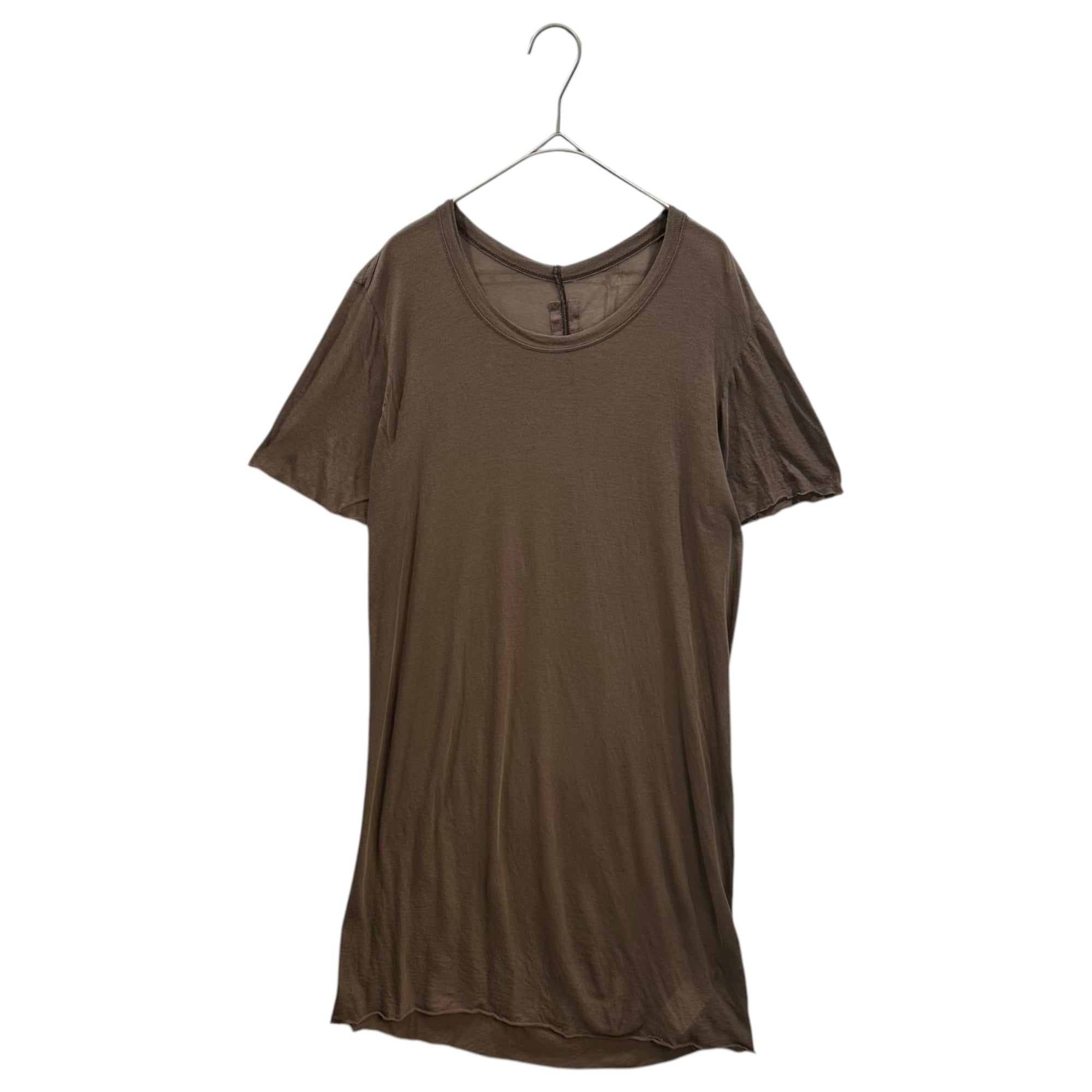 Rick Owens(リックオウエンス) 2013SS Cotton S/S Long T-shirt コットン 半袖 ロング Tシャツ RU5251 S ブラウン カットソー