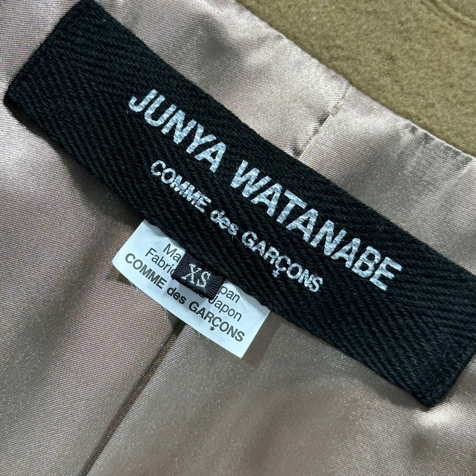 COMME des GARCONS JUNYA WATANABE(コムデギャルソンジュンヤワタナベ) 18AW Melton Chester Coat メルトン チェスター コート JB-C034 XS キャメル AD2018