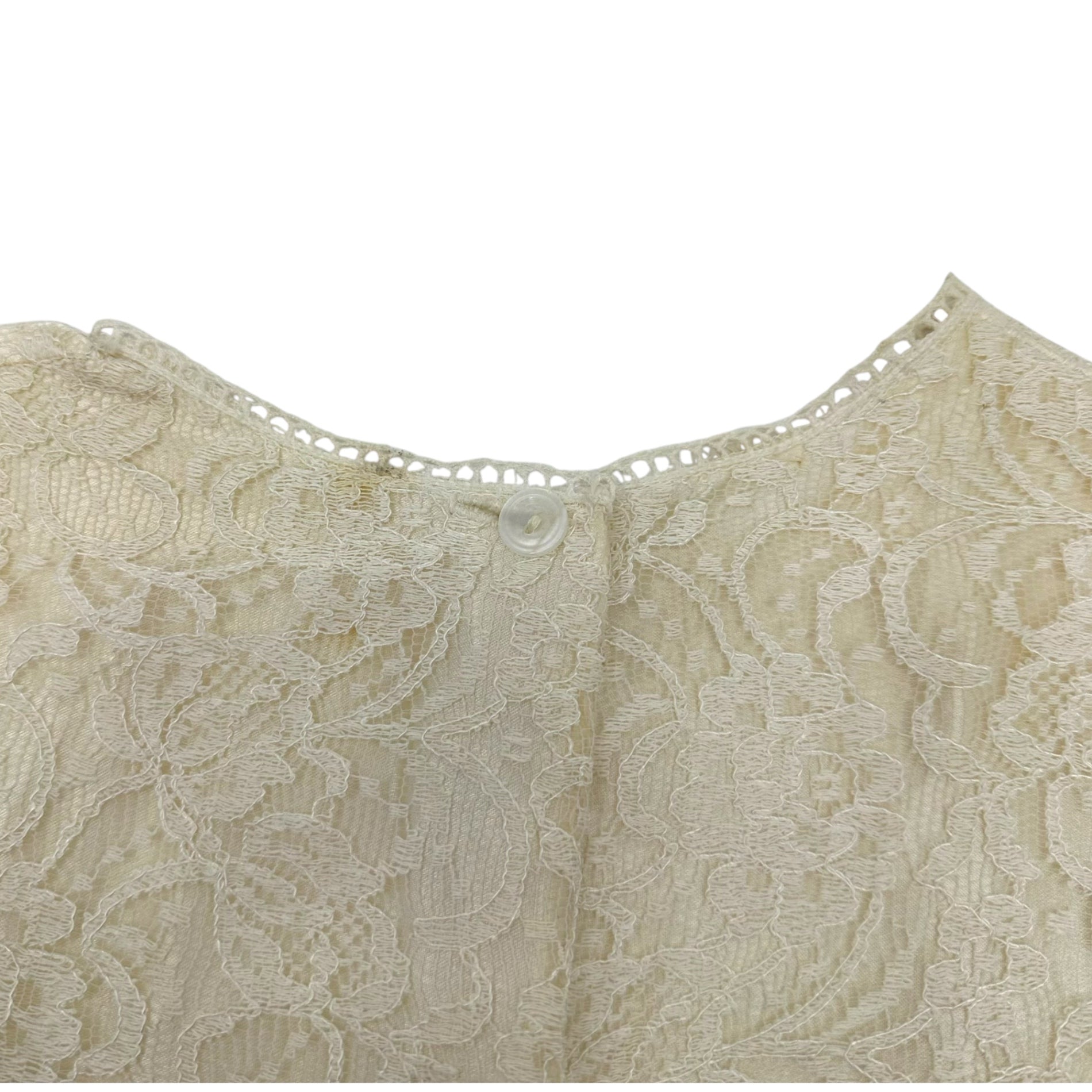 VINTAGE(ヴィンテージ) 60~'s all lace blouse 総レースブラウス FREE アイボリー