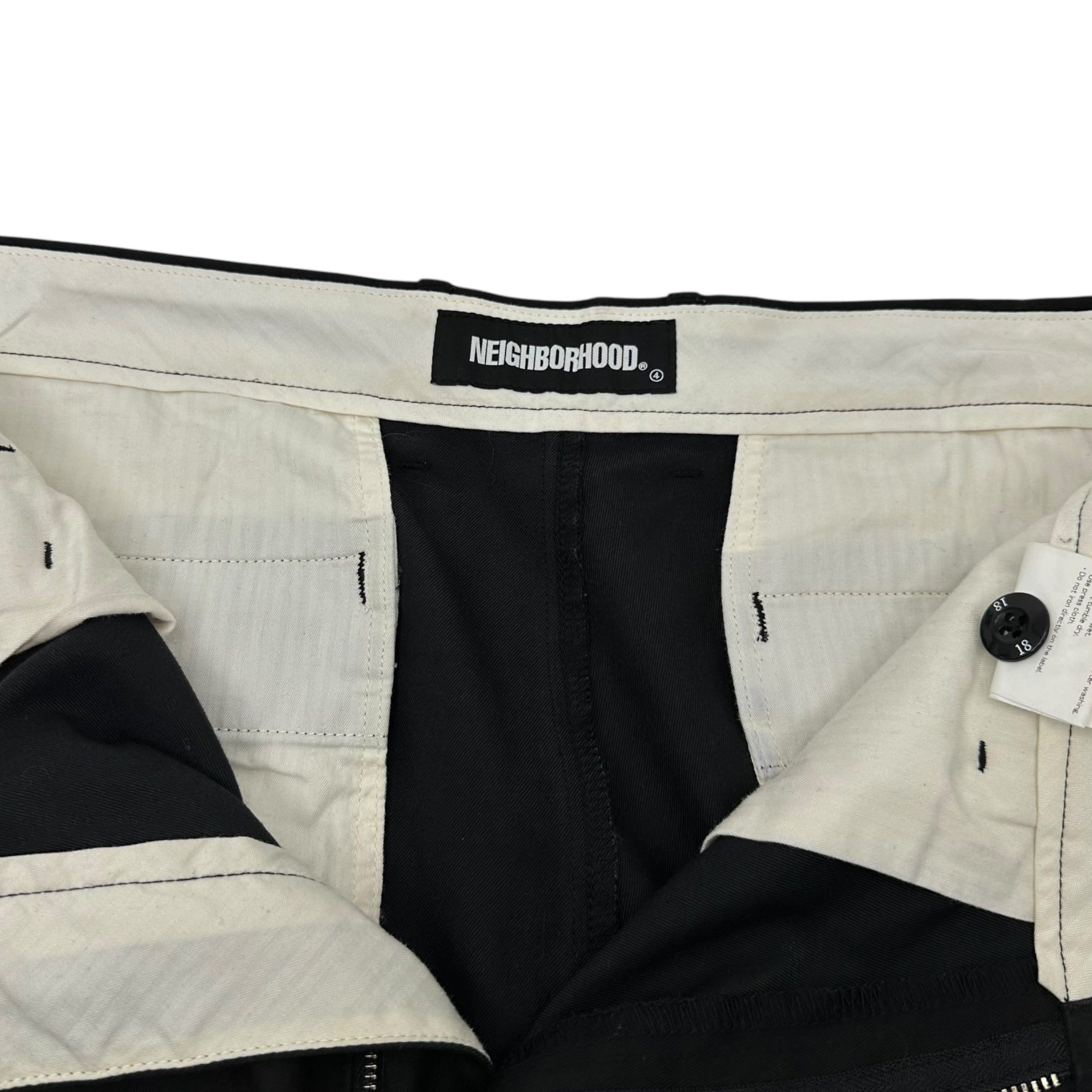 NEIGHBORHOOD(ネイバーフッド) 20AW TUCK CE-PT タック コットン ツイル チノ スラックス パンツ 202AQNH-PTM03 L ブラック