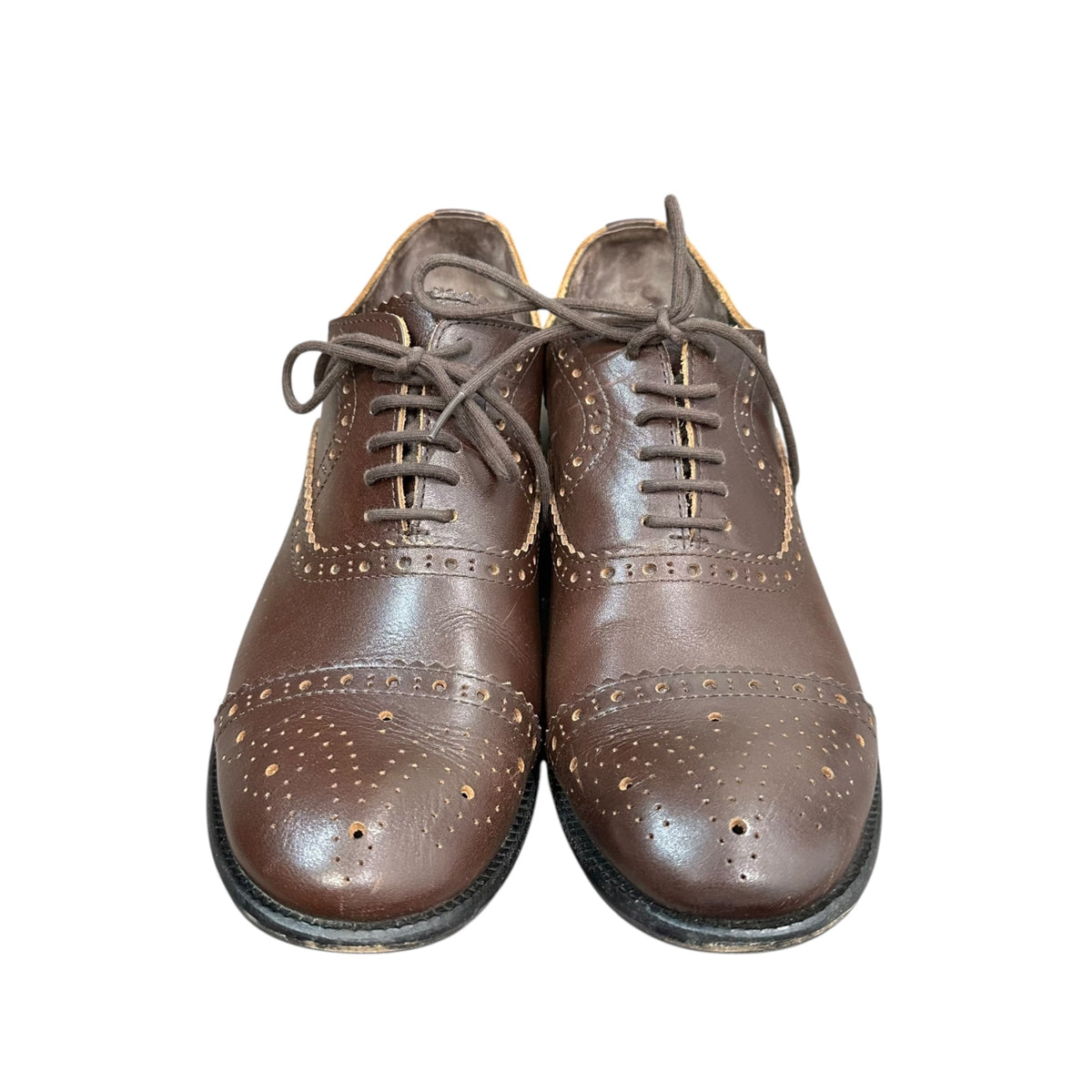 COMME des GARCONS HOMME PLUS(コムデギャルソンオムプリュス) Medallion Leather Shoes メダリオン レザー シューズ PM-K101 25.5cm ブラウン