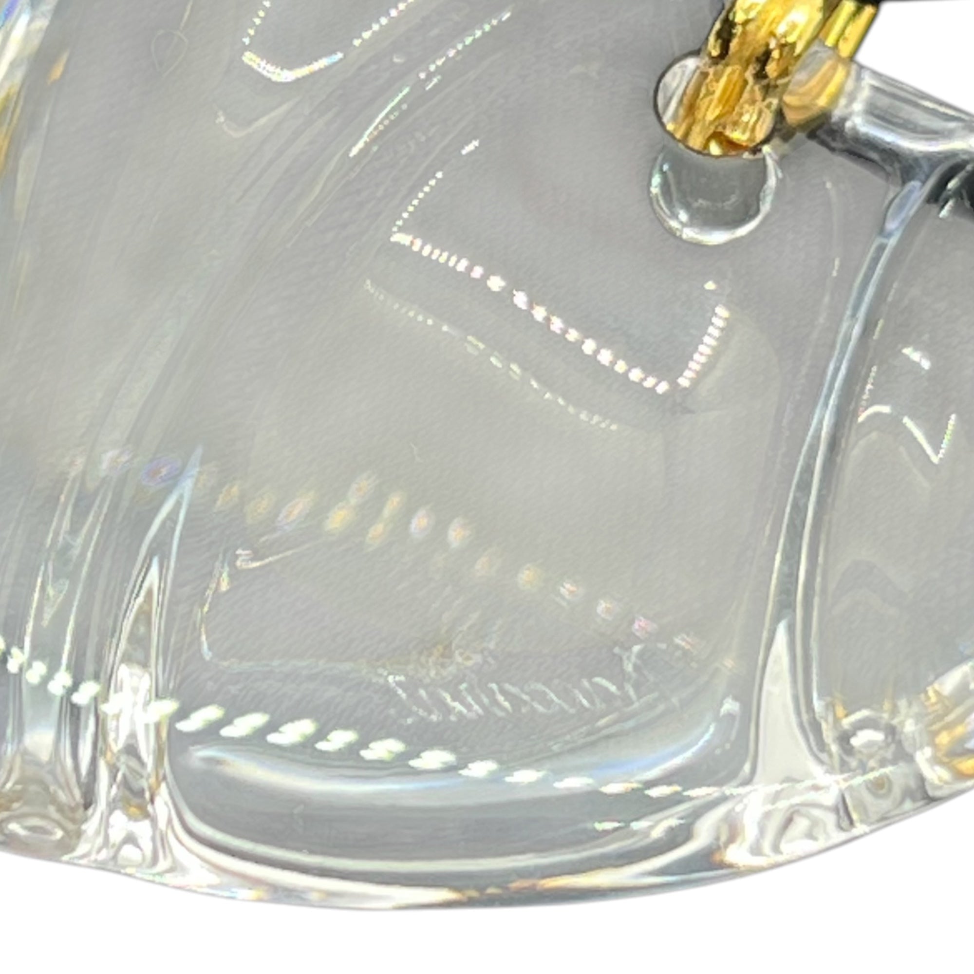 Baccarat(バカラ) Heart motif pendant glass necklace ハートモチーフ ペンダント グラス ネックレス クリア 箱付