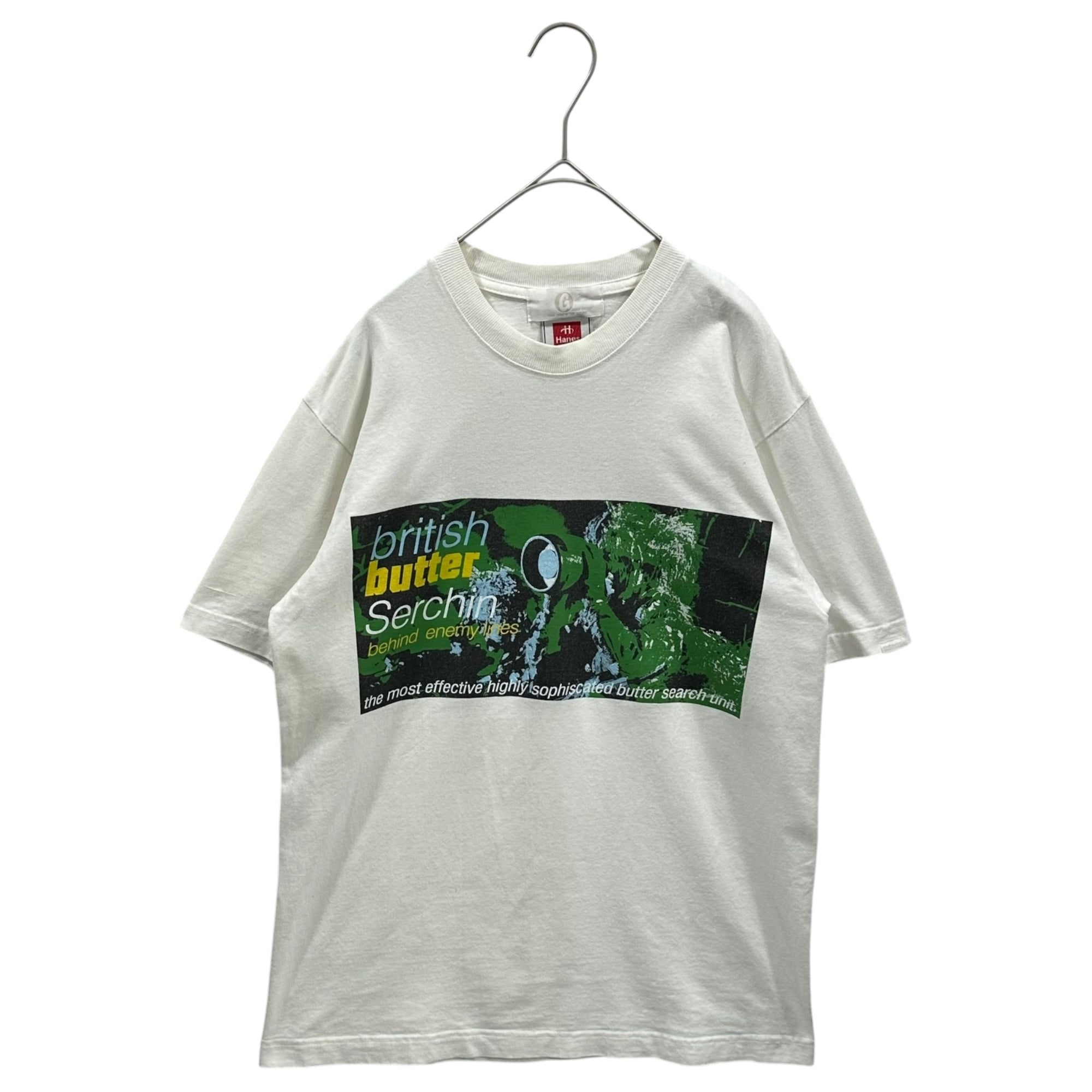 GOODENOUGH UK(グッドイナフユーケー) 90's~00's behind enemy lines Graphic s/s T-shirt グラフィック 半袖 Tシャツ M ホワイト×グリーン