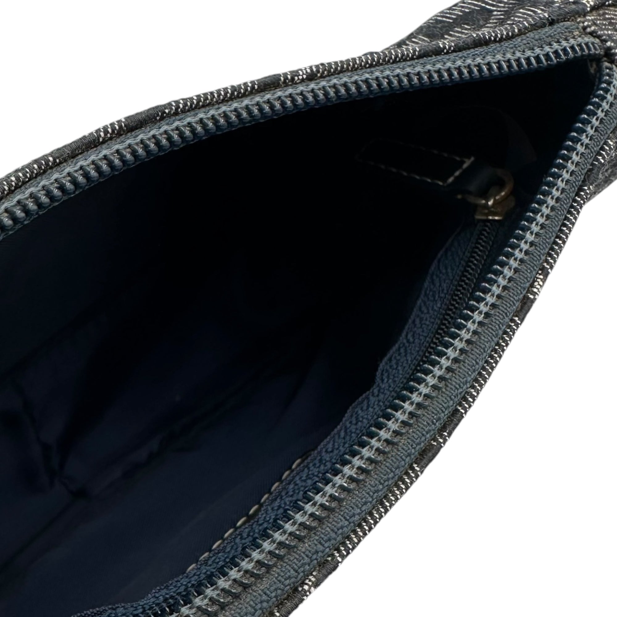 BALENCIAGA(バレンシアガ) BB Monogram Accessory Pouch BB モノグラム アクセサリー ポーチ ネイビー ワンショルダー ハンド ミニ オールド