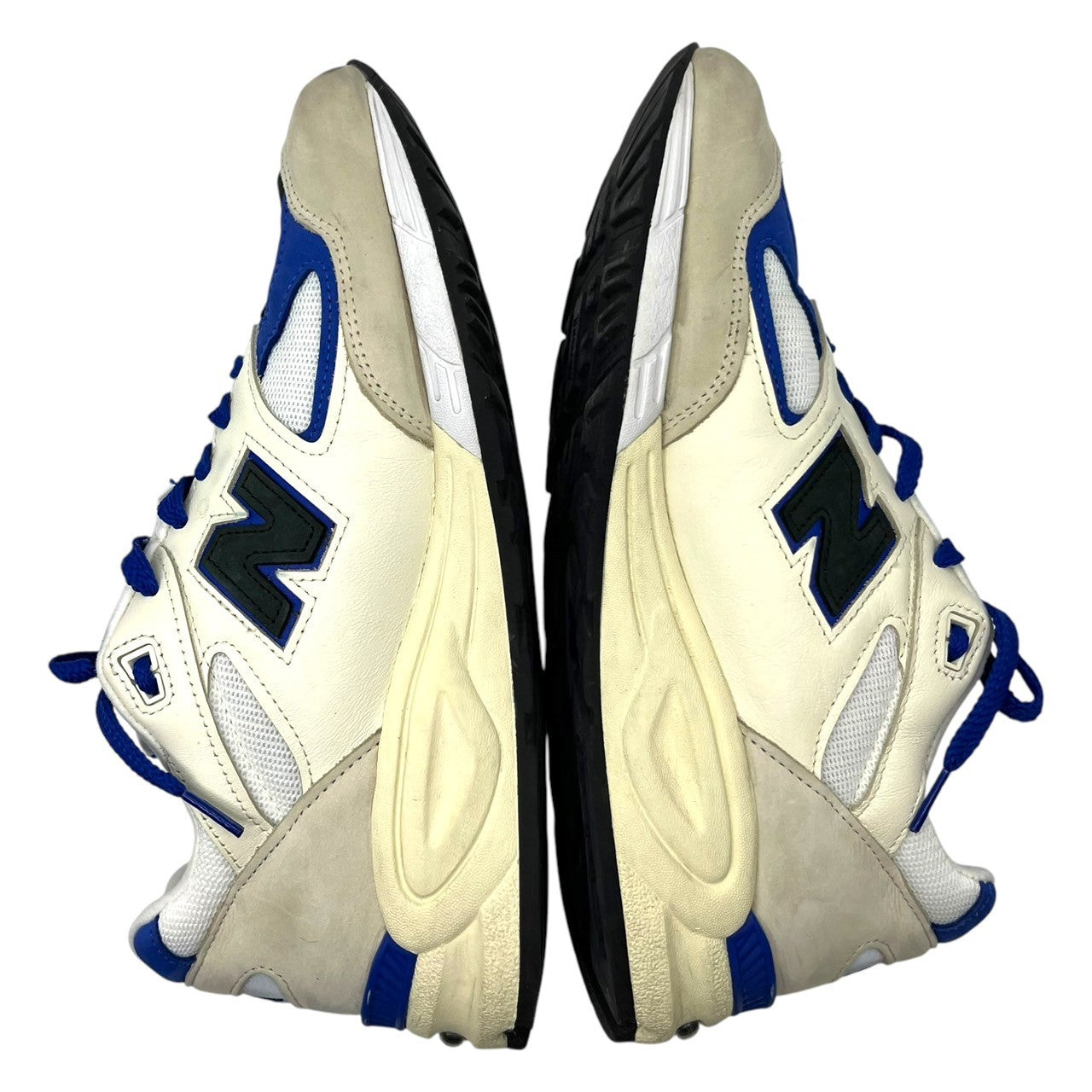 NEW BALANCE(ニューバランス) USA made M990WB2 EDDY SANTIS Sneakers ローカット スニーカー M990WB2 27cm ホワイト×ブルー レザー 箱付