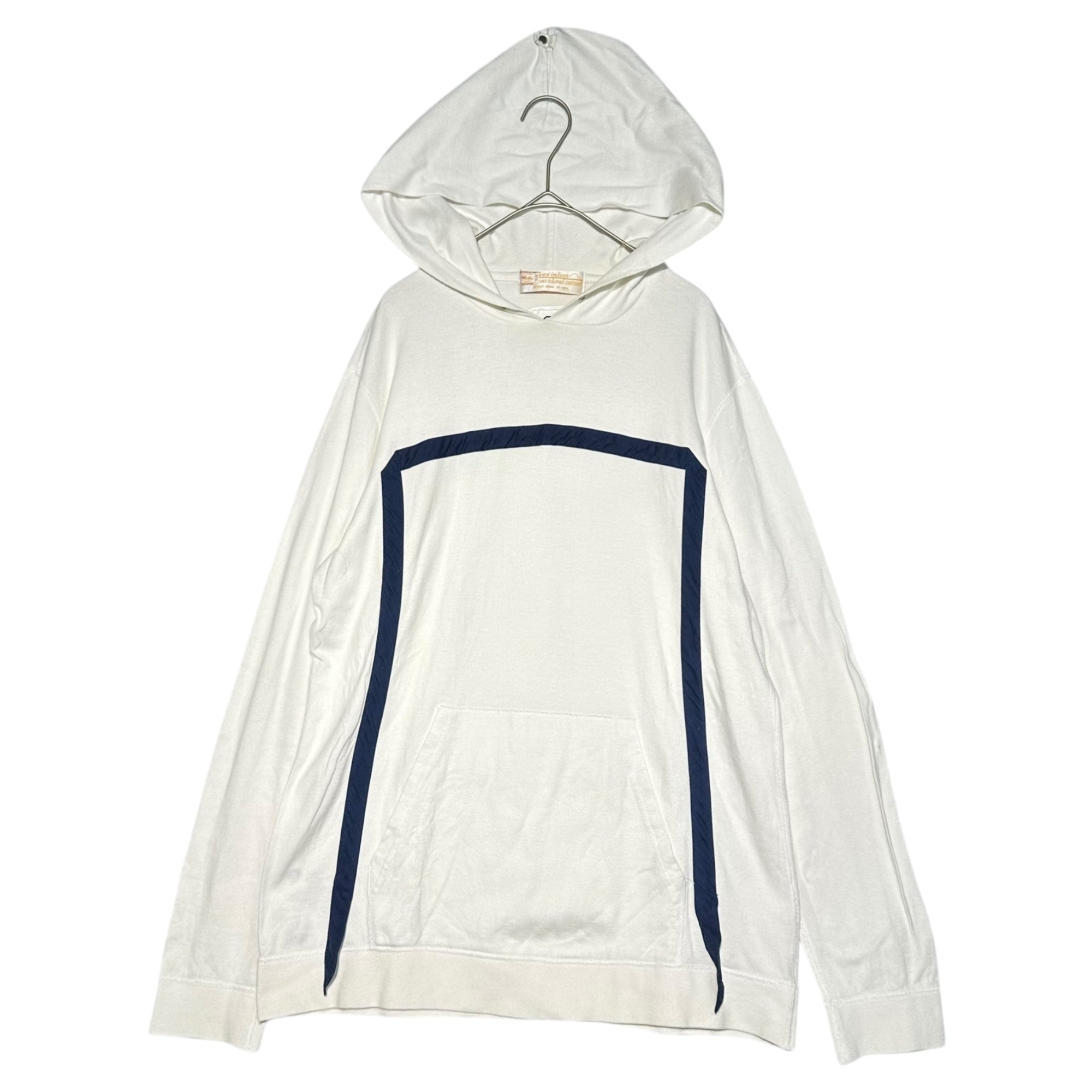 VISVIM(ビズビム/ヴィズヴィム) Archive Cotton Tape Pullover Parka アーカイブ コットン テープ プルオーバーパーカー M ホワイト×ネイビー