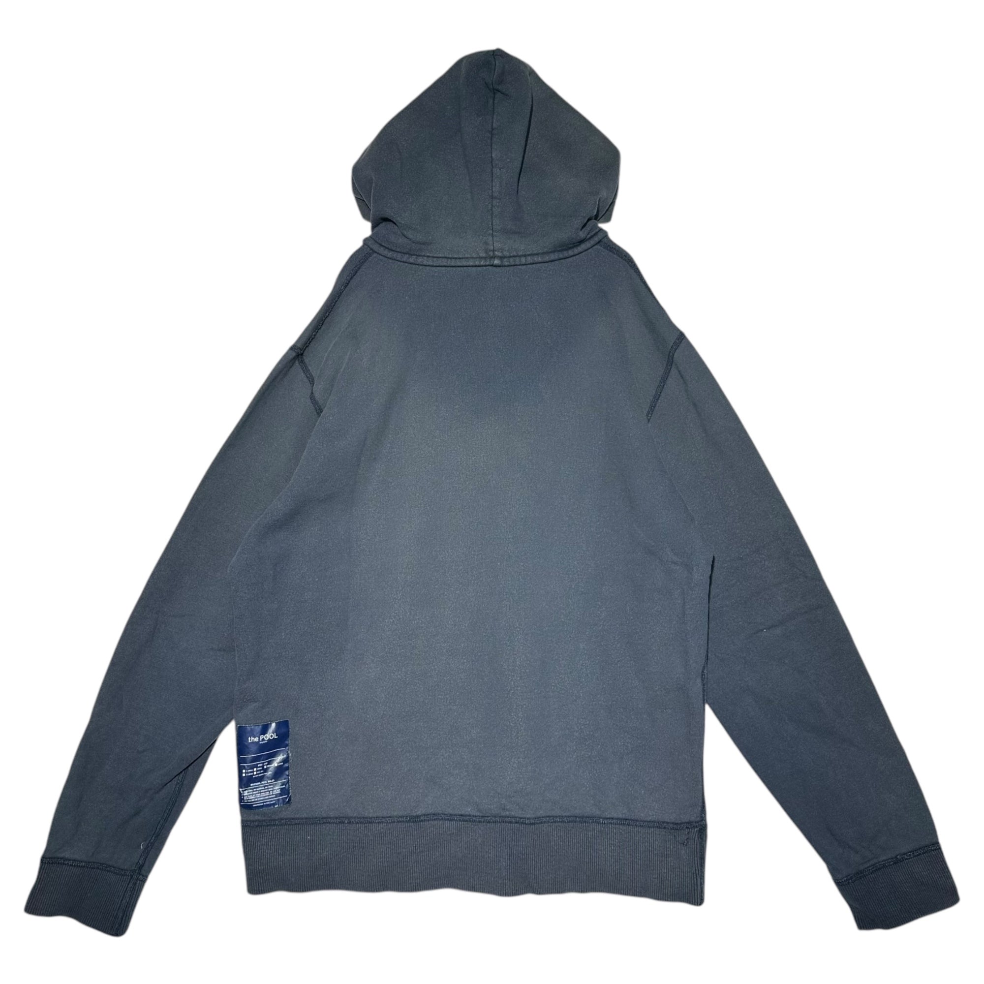 THE POOL AOYAMA(ザプールアオヤマ) Retrofitted hooded pullover hoodie 後付け フーデッド プルオーバー パーカー J-307(A)F M ネイビー