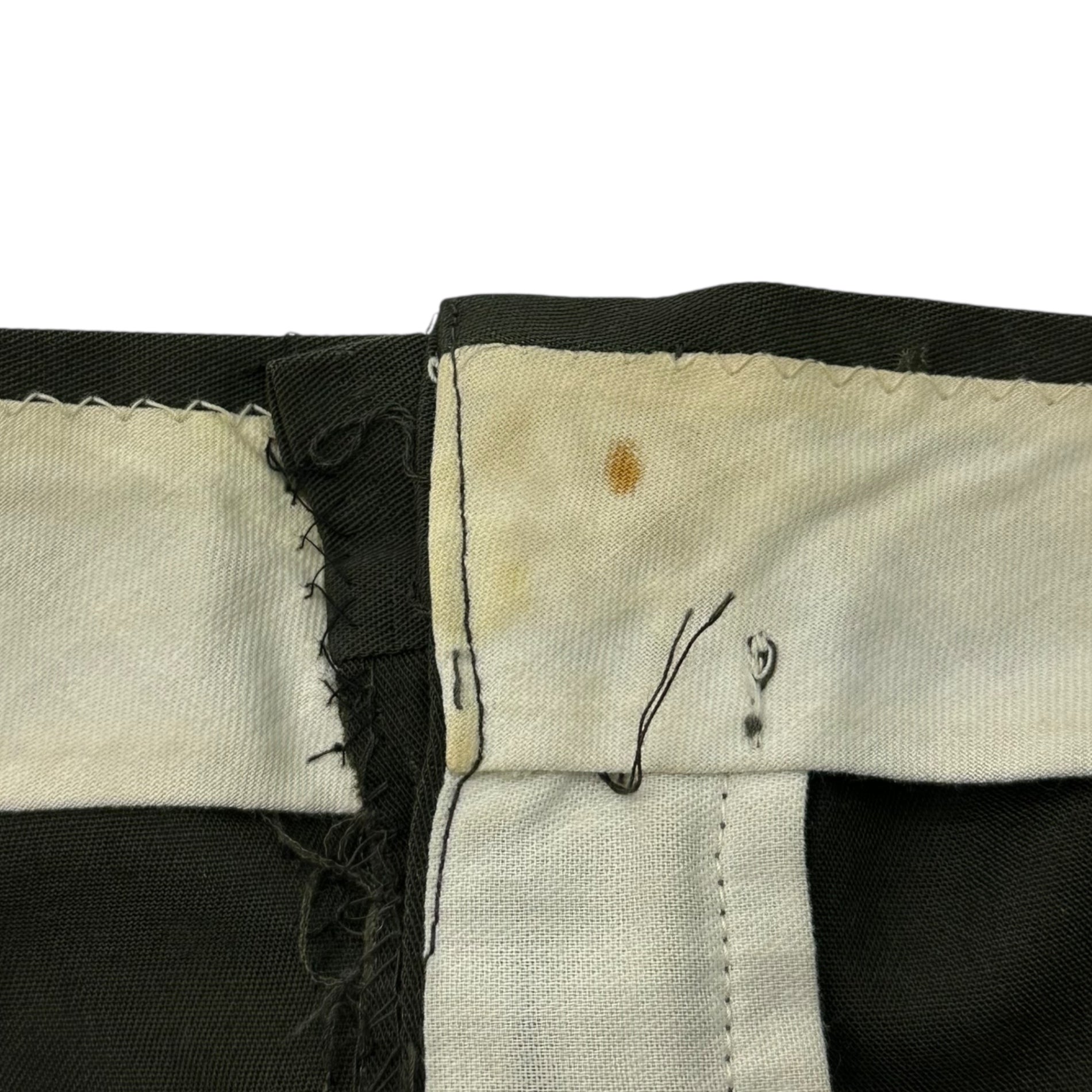 Levi's(リーバイス) 60's USA made CONMAR ZIP STA-PREST スタプレ テーパード スラックス 表記無(実寸W約79cm) オリーブ 推定60年代 ヴィンテージ パンツ