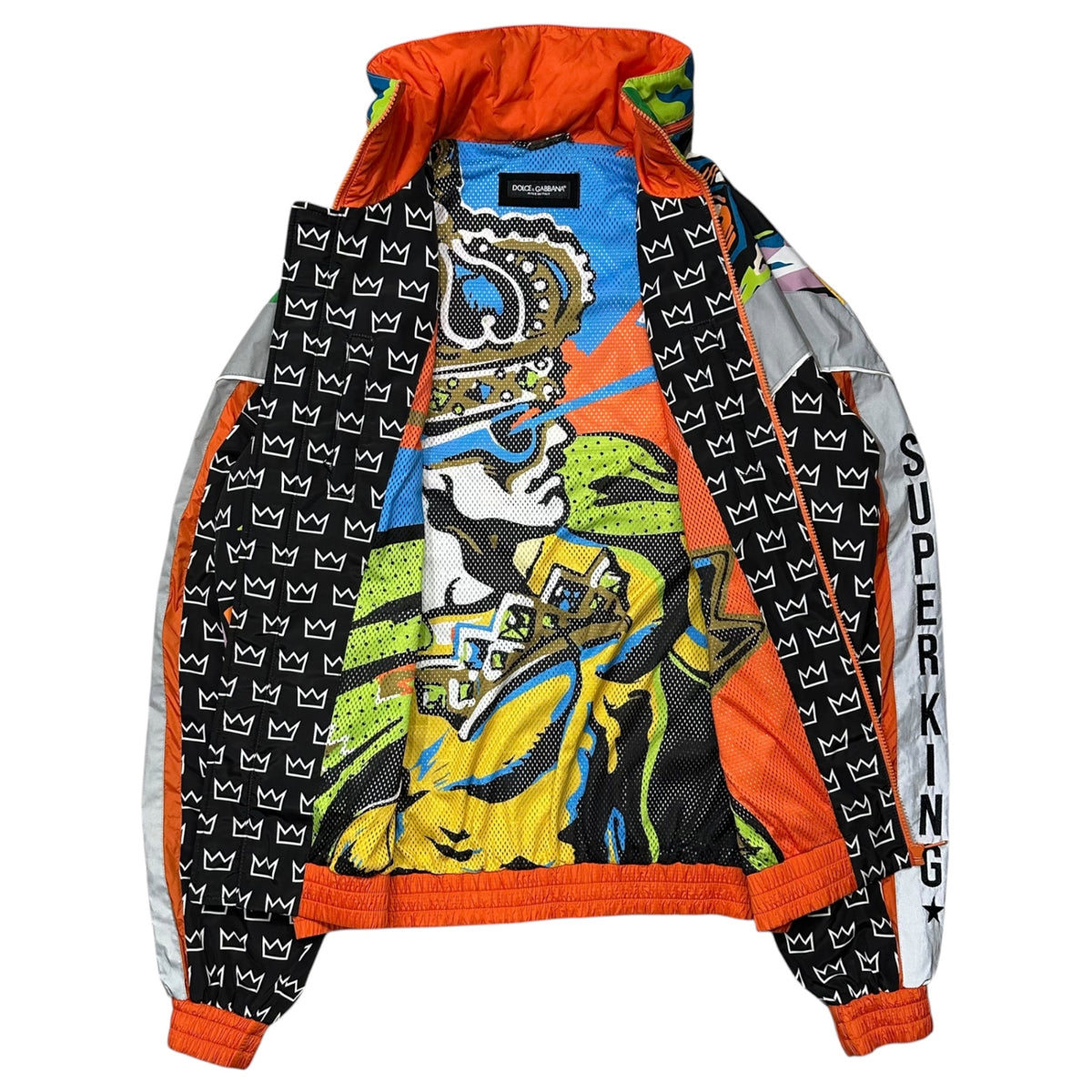 DOLCE&GABBANA(ドルチェ&ガッバーナドルガバ) ”SUPER KING” NYLON JACKET スーパー キング ナイロン ジャケット G9OF1T/G7SEF S マルチ 総柄