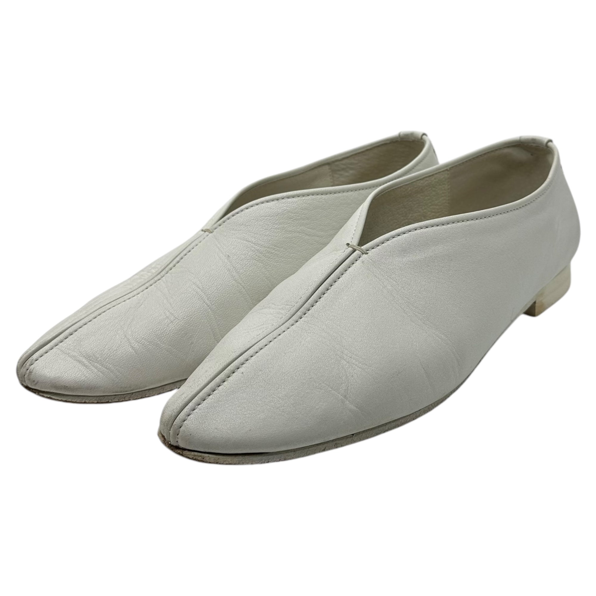 YOAK × CITY(ヨーク × シティー) EX KUNG FU SHOES 別注 カンフー シューズ 2(26~26.5㎝程度) ホワイト レザー 革靴