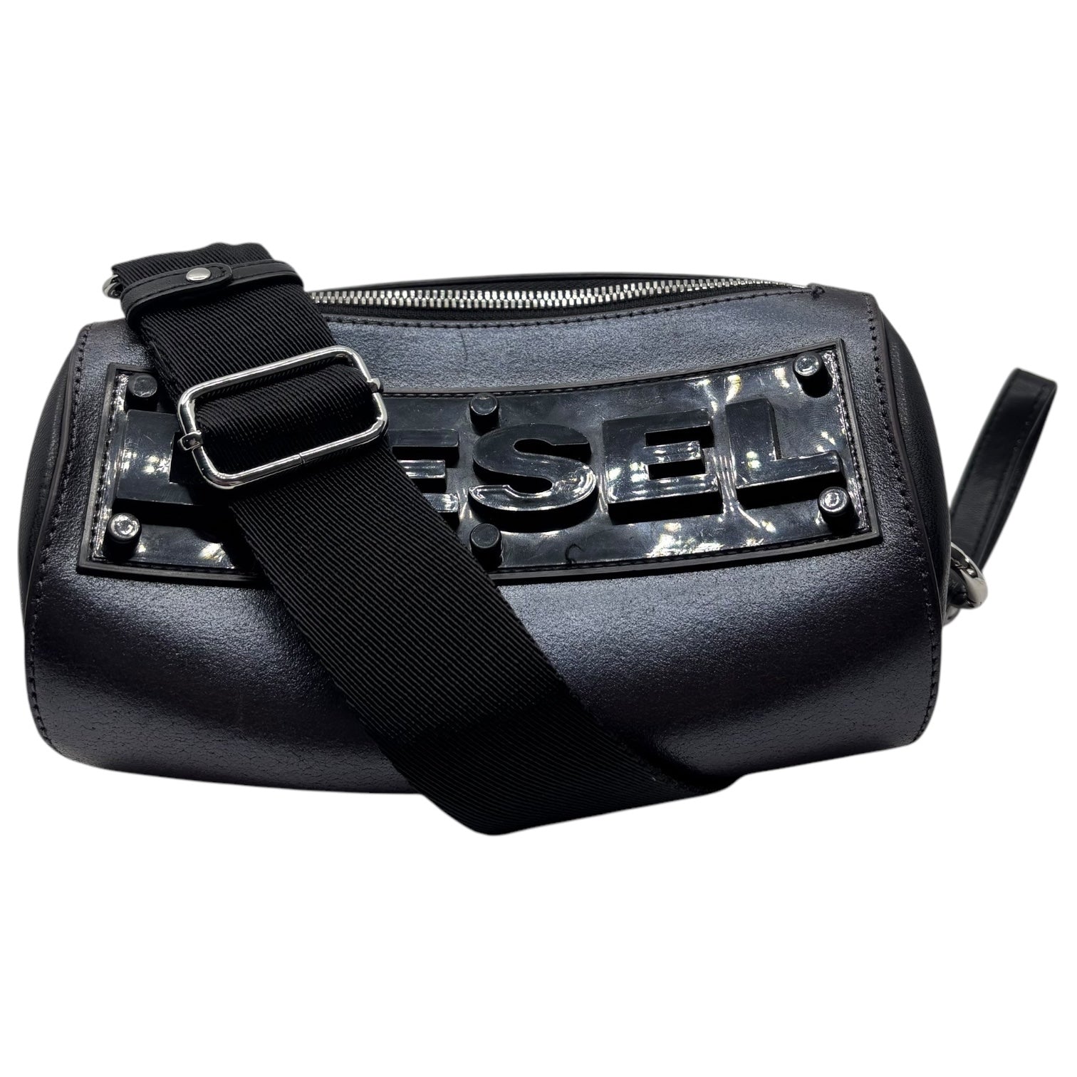 DIESEL(ディーゼル) Kendy 2WAY ビッグ ロゴ ミニ ショルダー バッグ パープル×ブラック