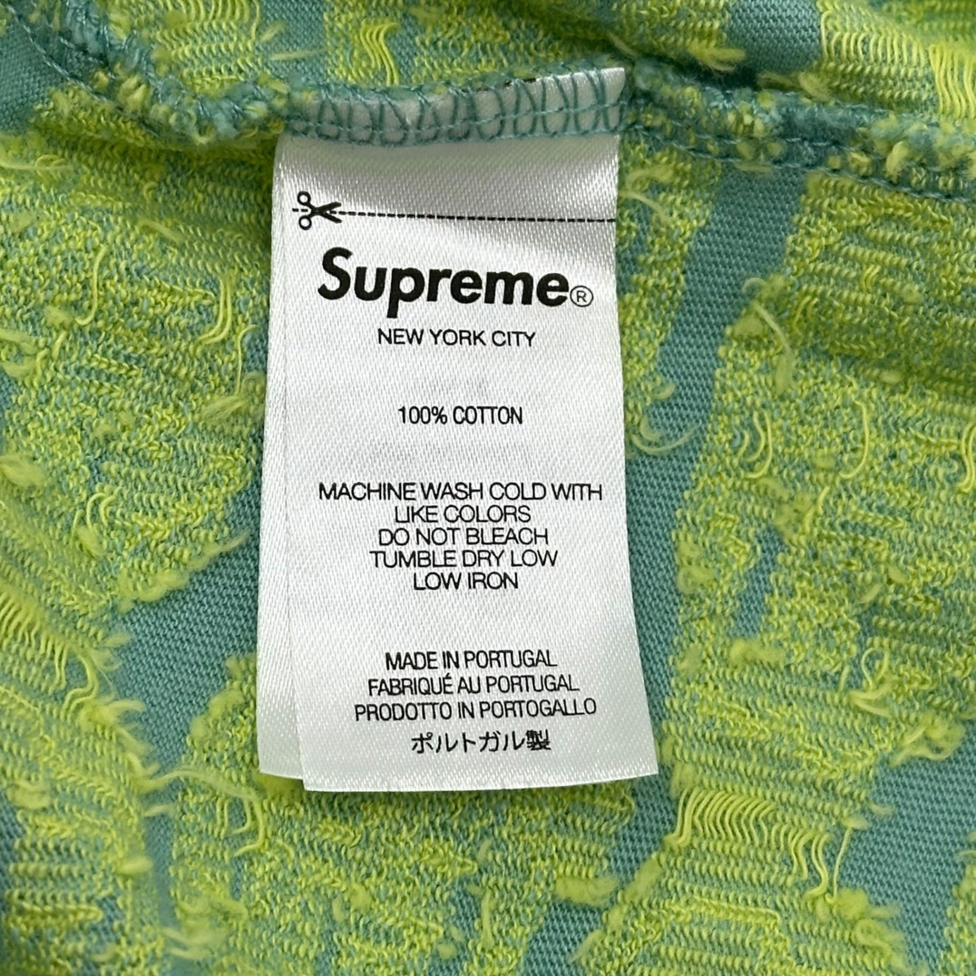 SUPREME(シュプリーム) 22SS Word Bubble Jacquard S/S Top ジャガード Tシャツ L ライトブルー