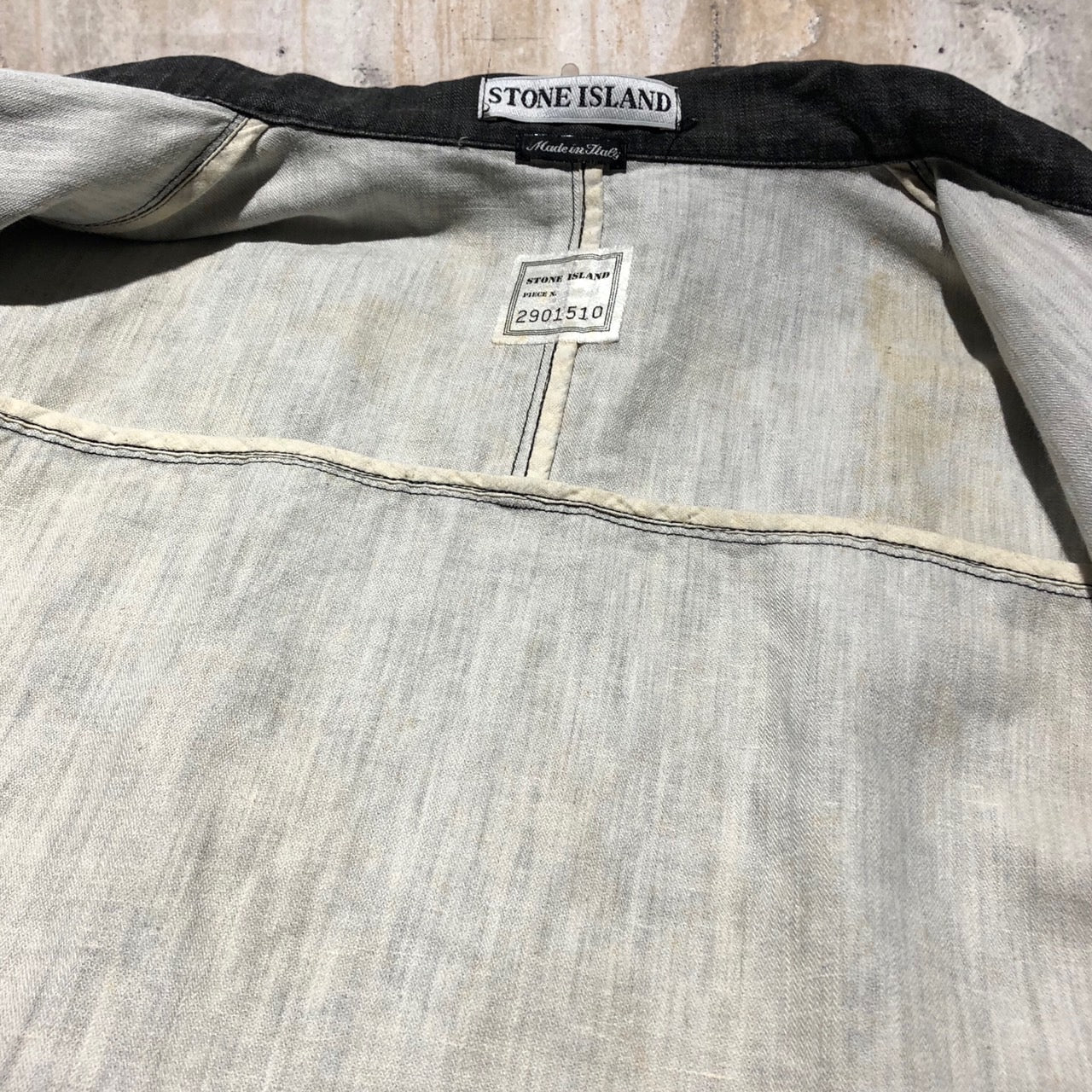 STONE ISLAND(ストーンアイランド) 90'sワッペンコットンジャケット L ブラック