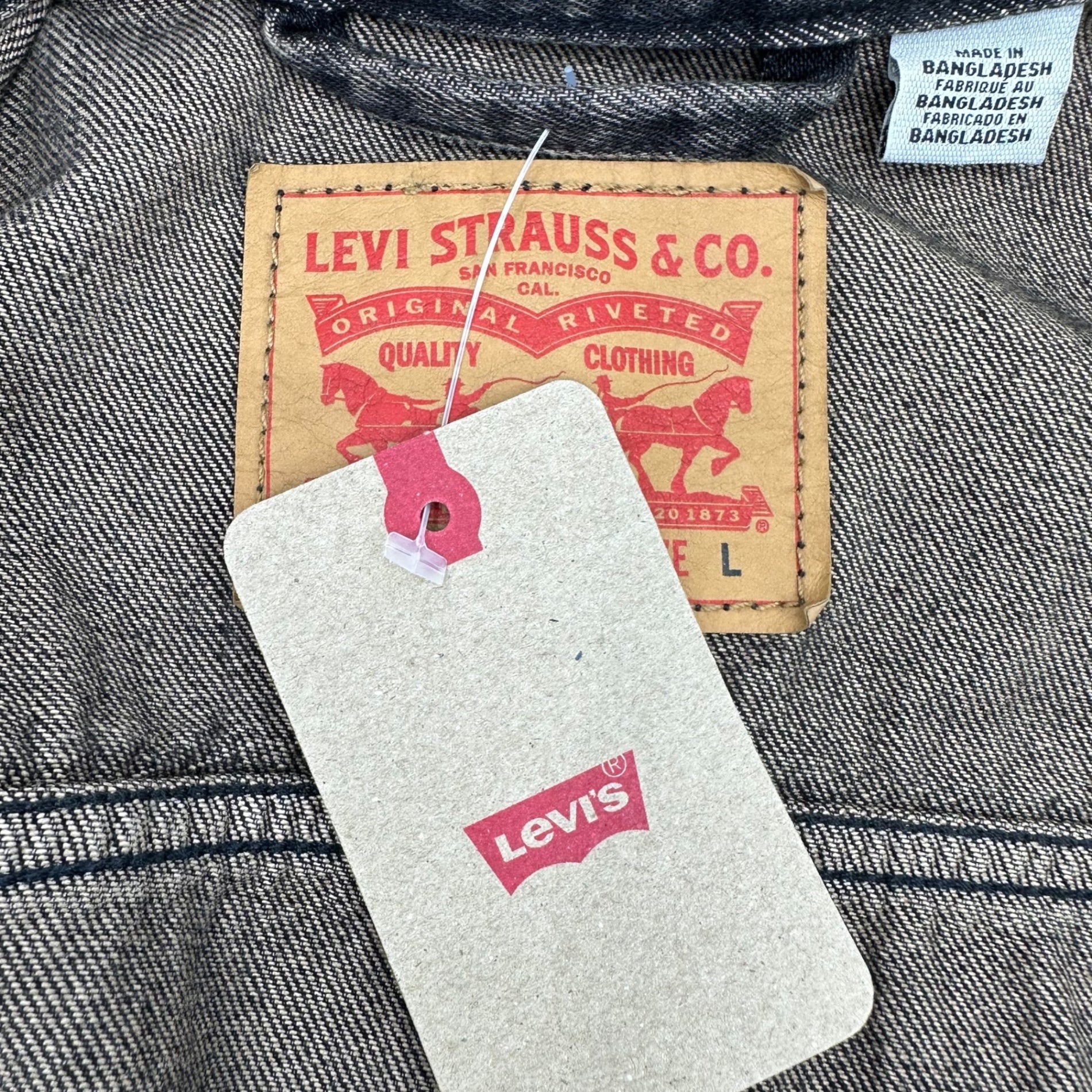 Levi's(リーバイス) TYPE 3 Tracker Jacket ブラック デニム トラッカー ジャケット 72334-0584 L ブラック 3rd