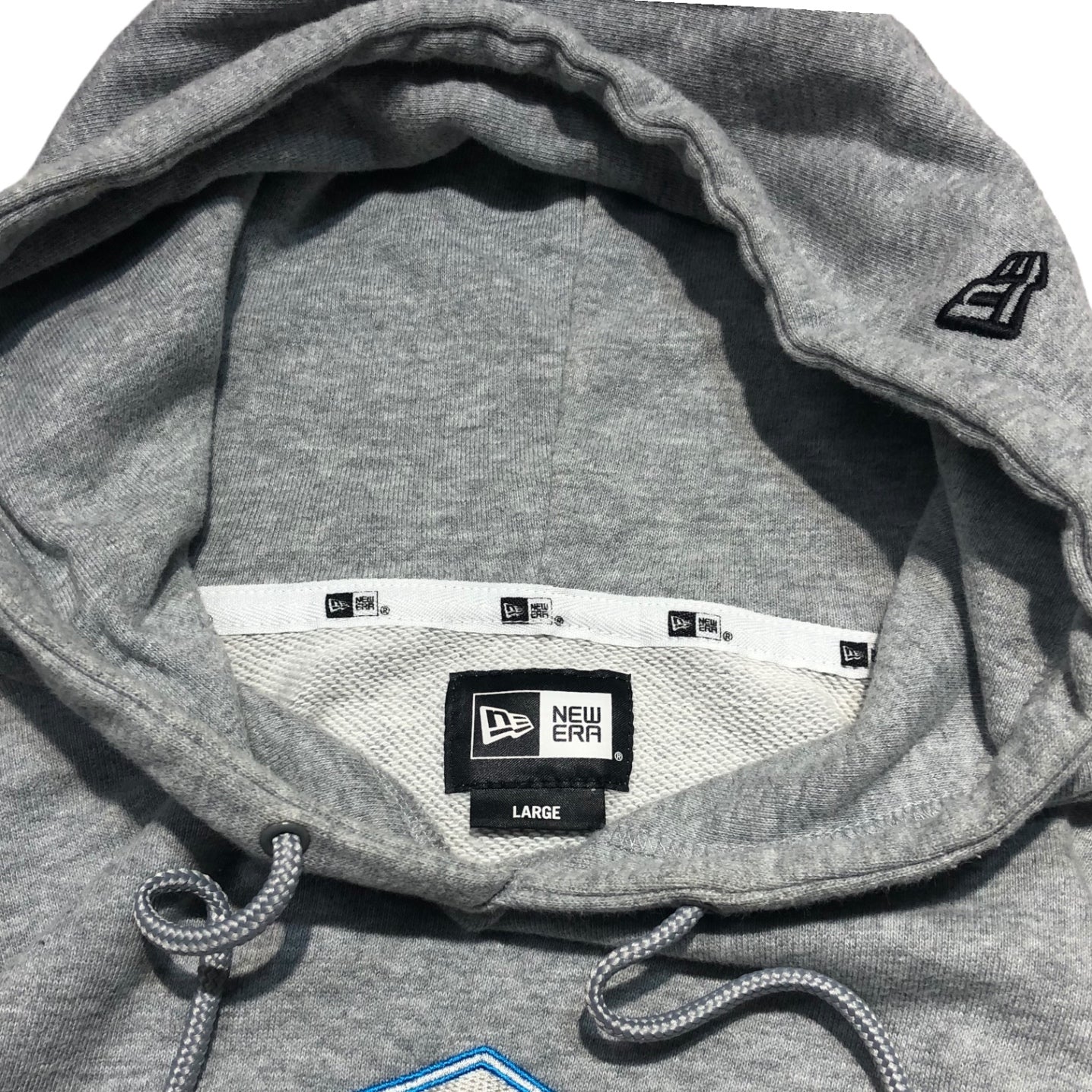 NEWERA×THRASHER(ニューエラ×スラッシャー) center logo hoodie センターロゴ パーカー L グレー×オレンジ