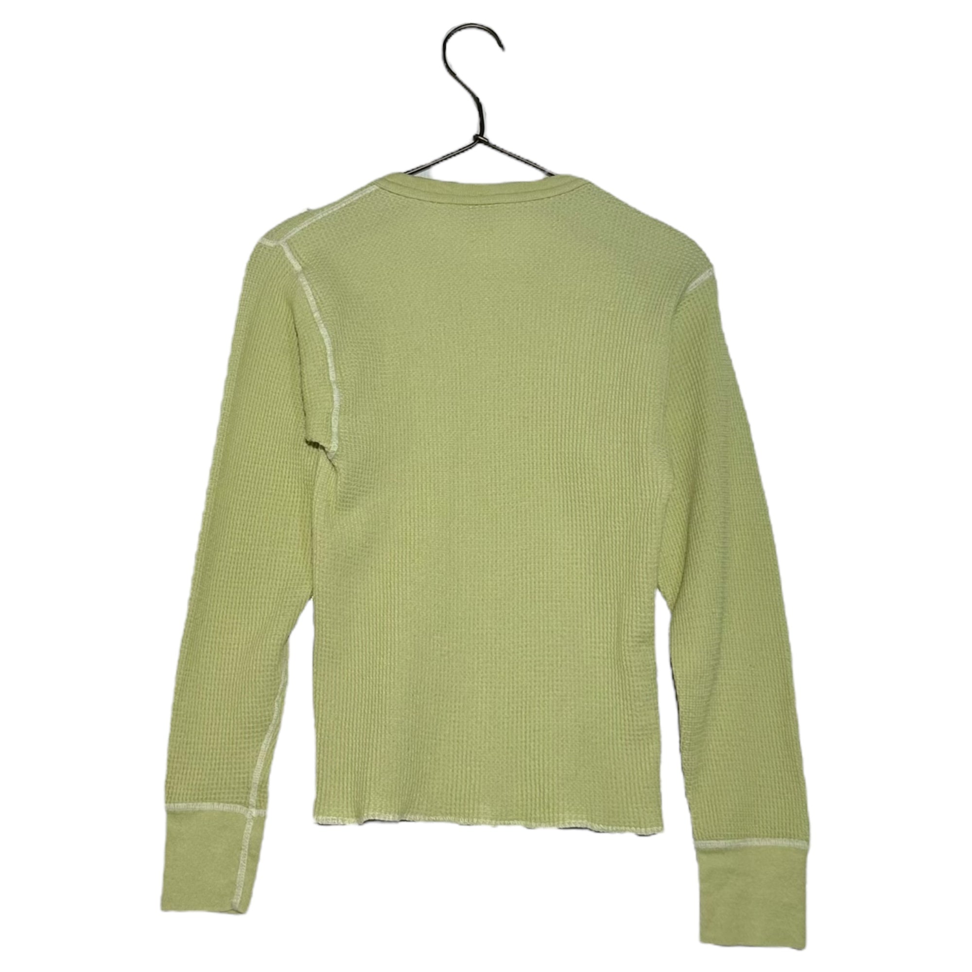 VINTAGE(ヴィンテージ) J.E MORGAN waffle thermal tops ワッフル生地サーマルカットソー 34-36 グリーン