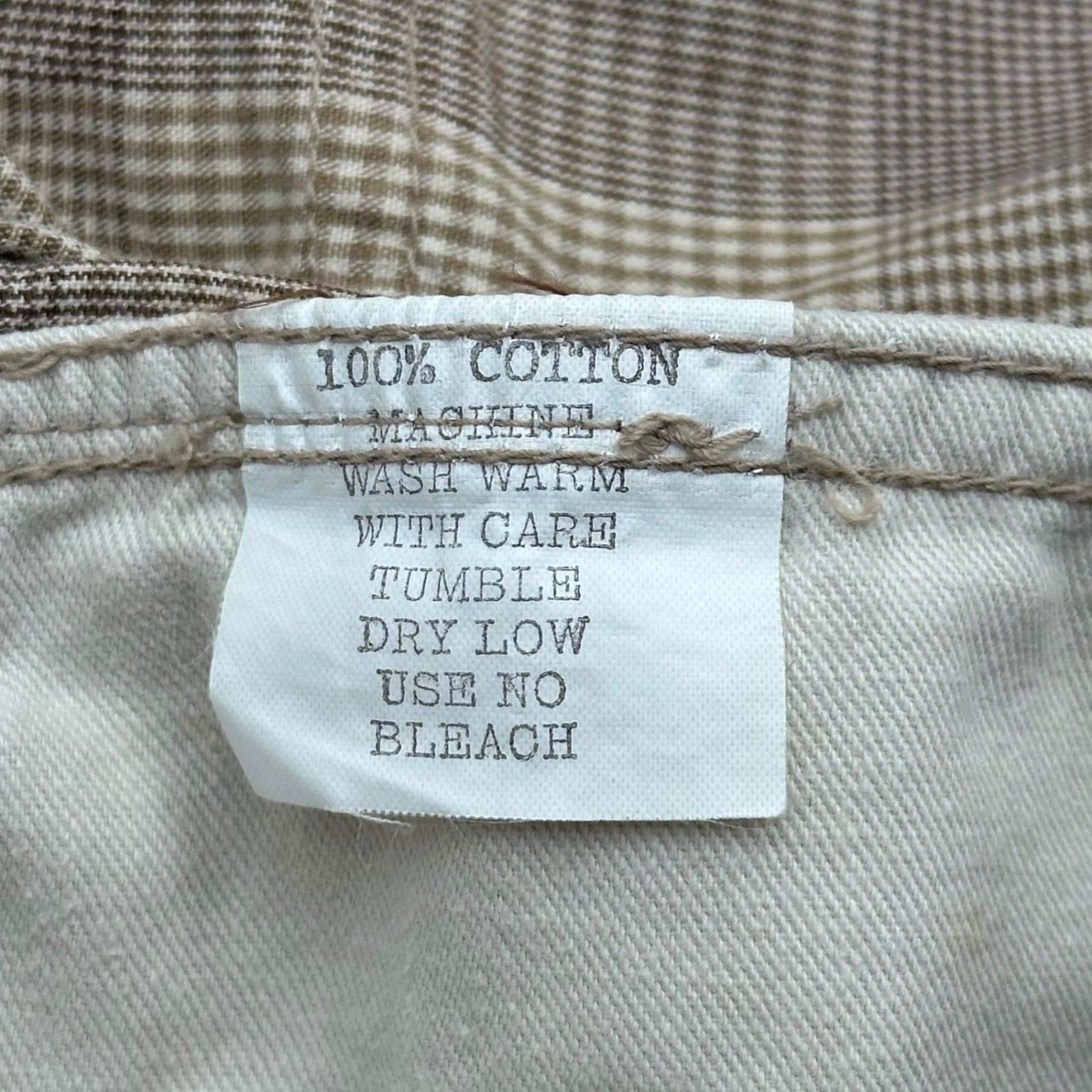 GOODENOUGH(グッドイナフ) 90's Back GE Print Check Easy Shorts 90年代 バック プリント チェック イージー ショーツ ハーフパンツ M ブラウン 90年代オリジナル 藤原ヒロシ