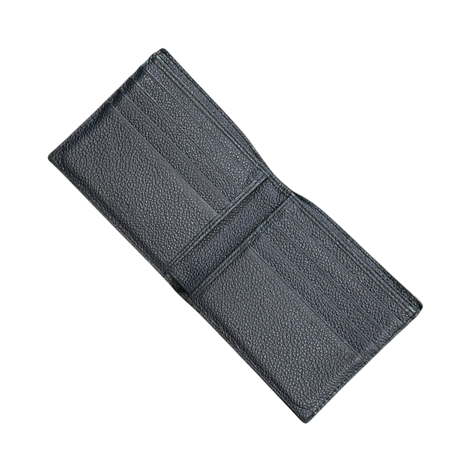 PRADA(プラダ) Vitello Daino Leather Wallet ヴィッテロダイノレザー 二つ折り財布 2M0513 ブラック