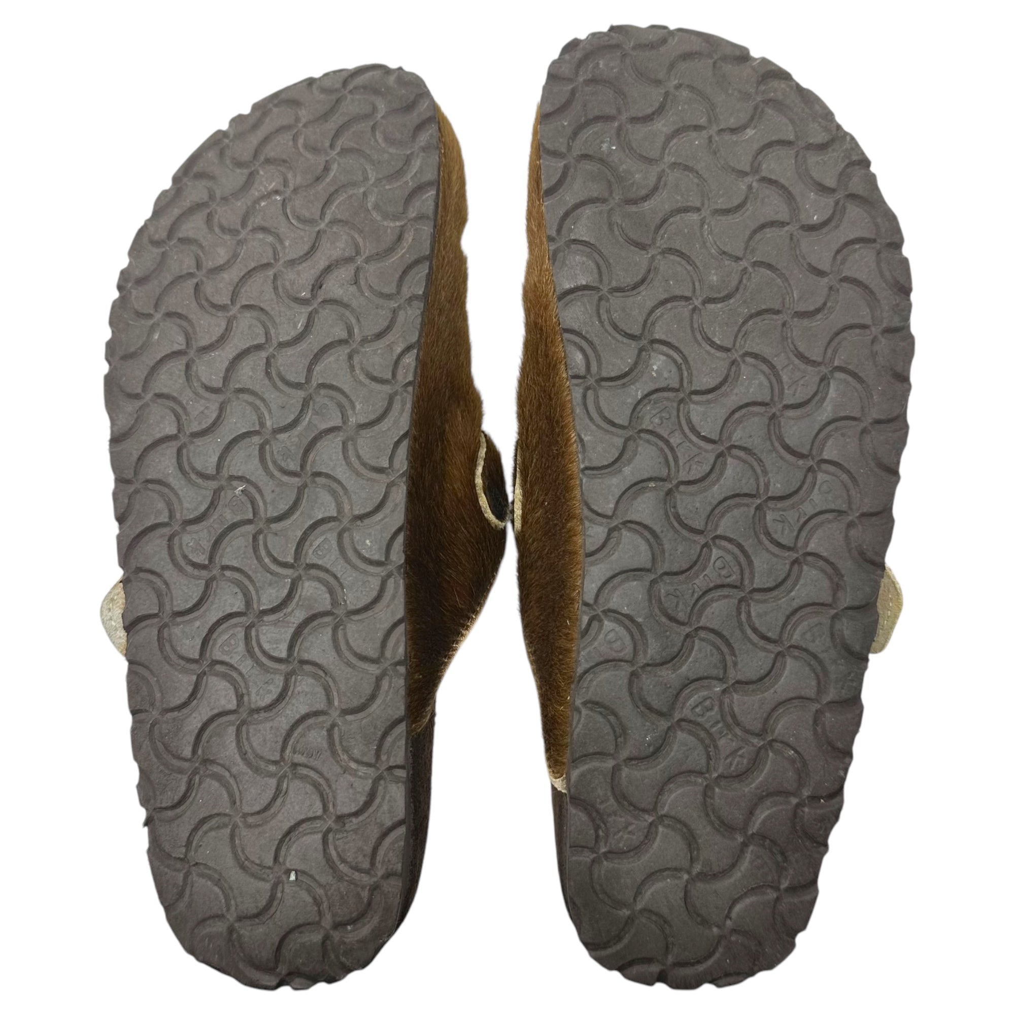 Papillio BIRKENSTOCK(パピリオビルケンシュトック) Boston Harako leather sandals ボストン ハラコ レザー サンダル 26cm ブラウン