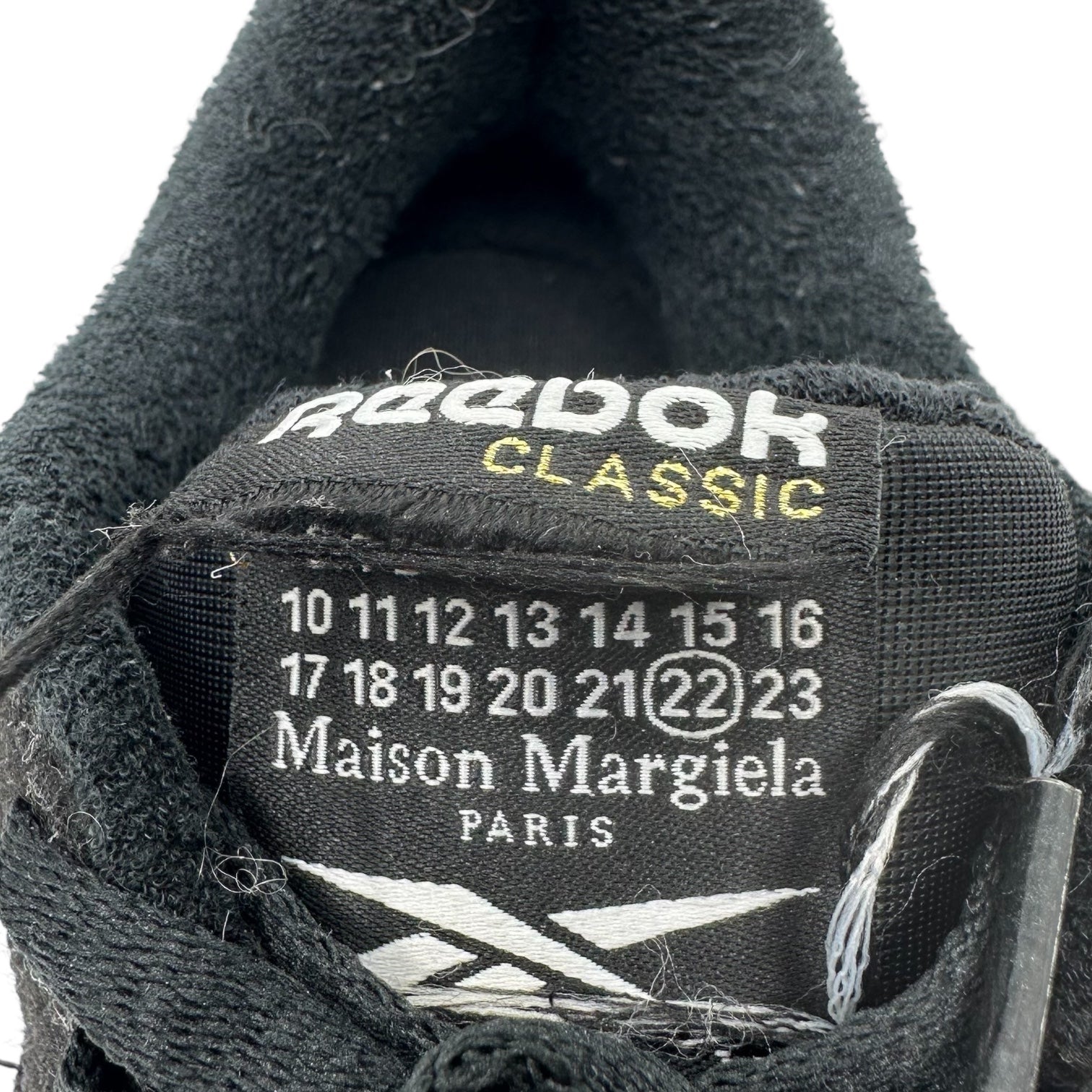 MAISON MARGIELA×Reebok(メゾンマルジェラ×リーボック) Project 0 CL Memory Of "Black" プロジェクト 0 クラシック メモリー オブ GW5014 24cm ブラック コラボ スニーカー