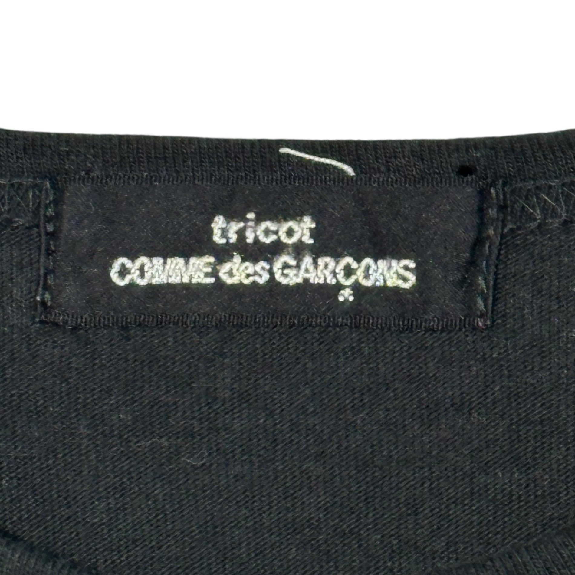 tricot COMME des GARCONS(トリココムデギャルソン) 08SS Silver Dot Crew neck T-shirt シルバー ドット クルーネック Tシャツ TA-T061 FREE ブラック×シルバー AD2007